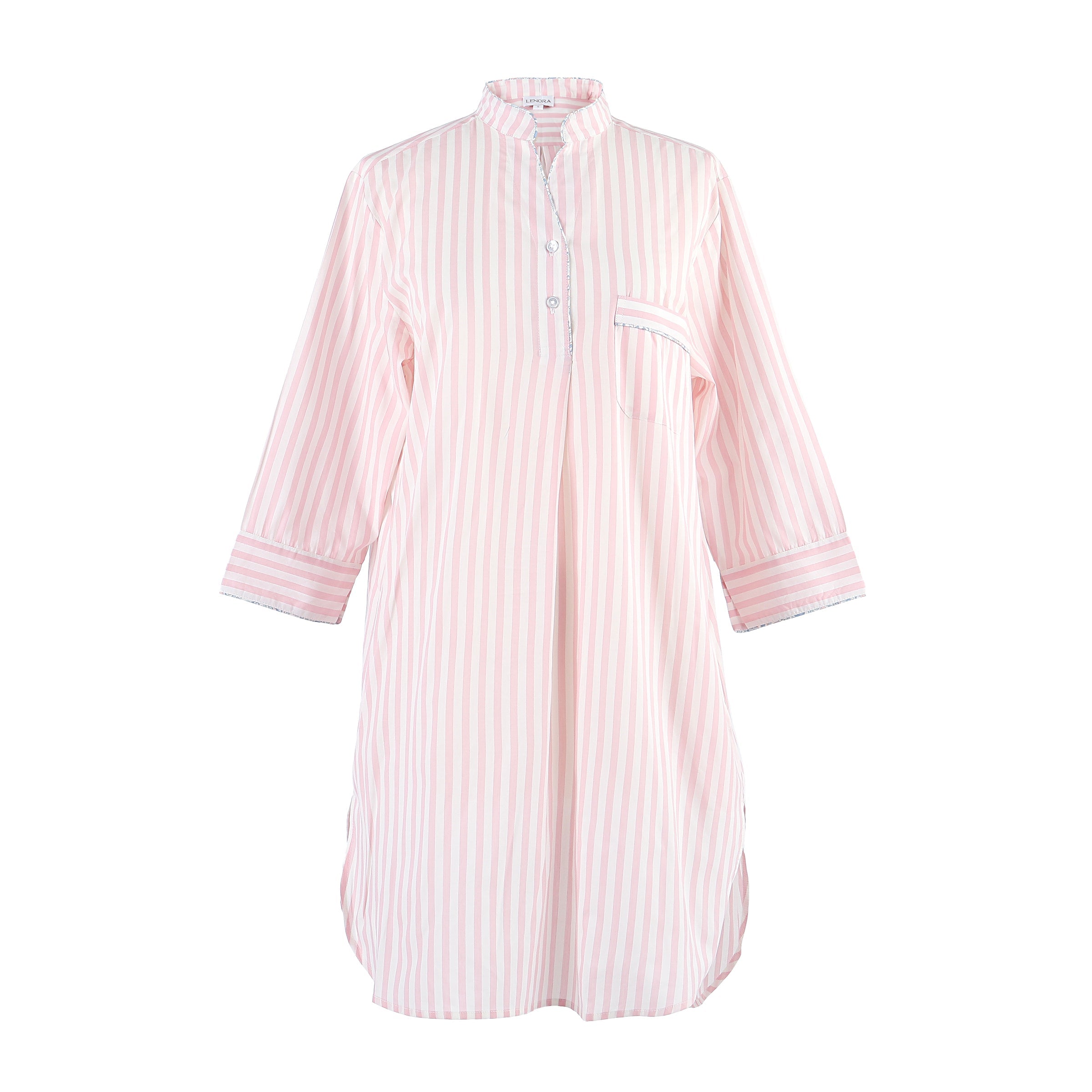 CLASSIC COTTON STRIPED NIGHTSHIRT