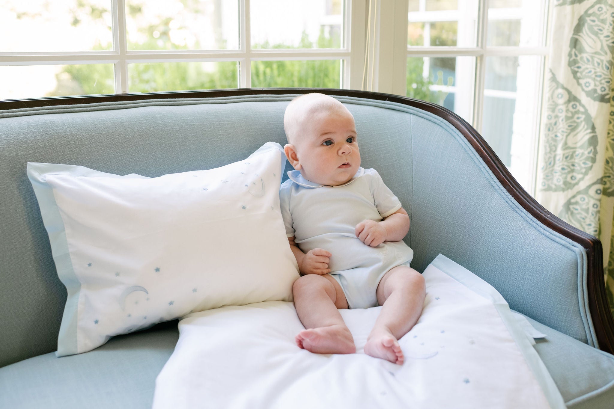 Baby Over the Moon Cotton Knit Blanket