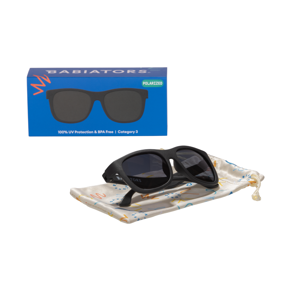 Jet Black Navigator | Polarized Smoke Lenses
