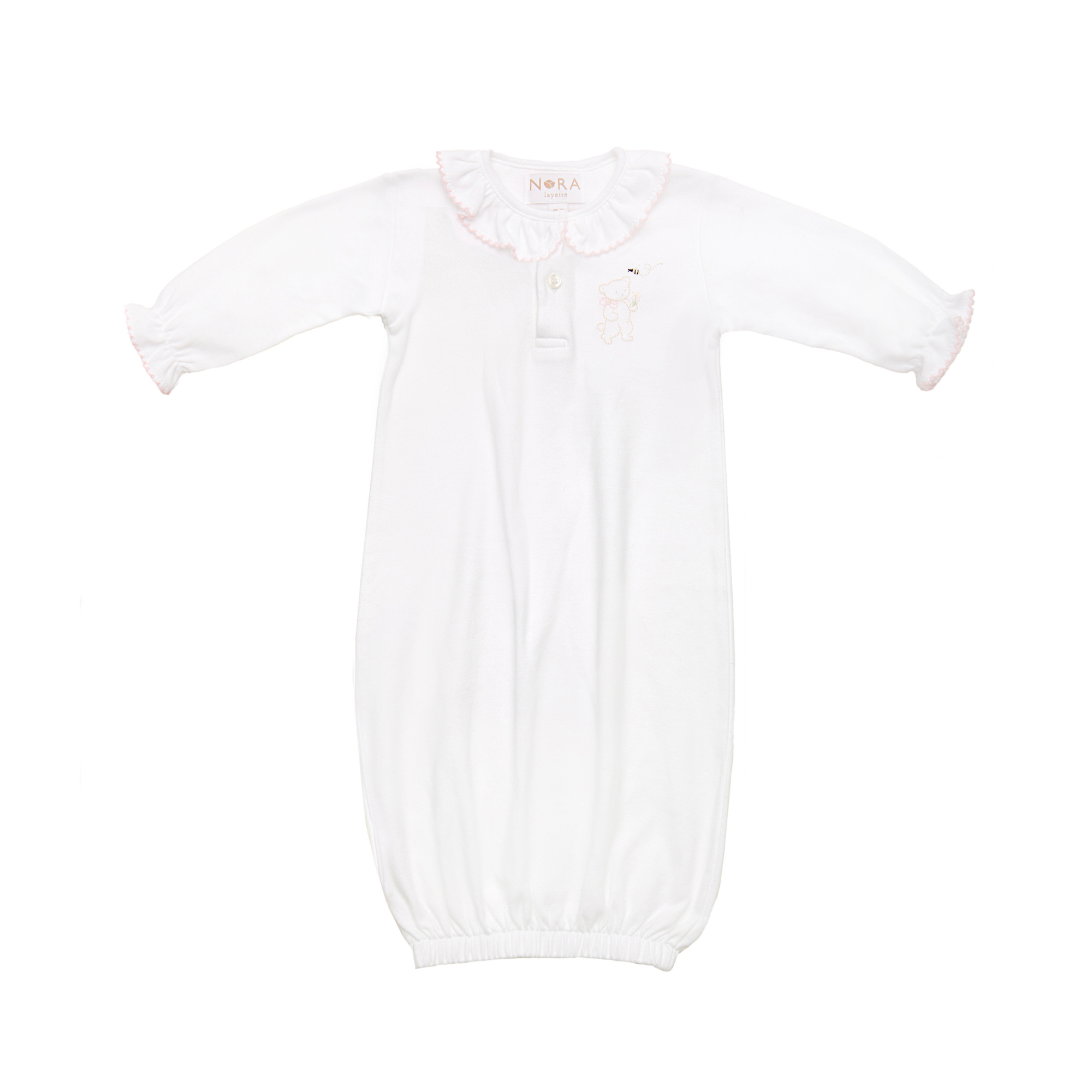 BABY TEDDY BEAR COTTON KNIT SACK