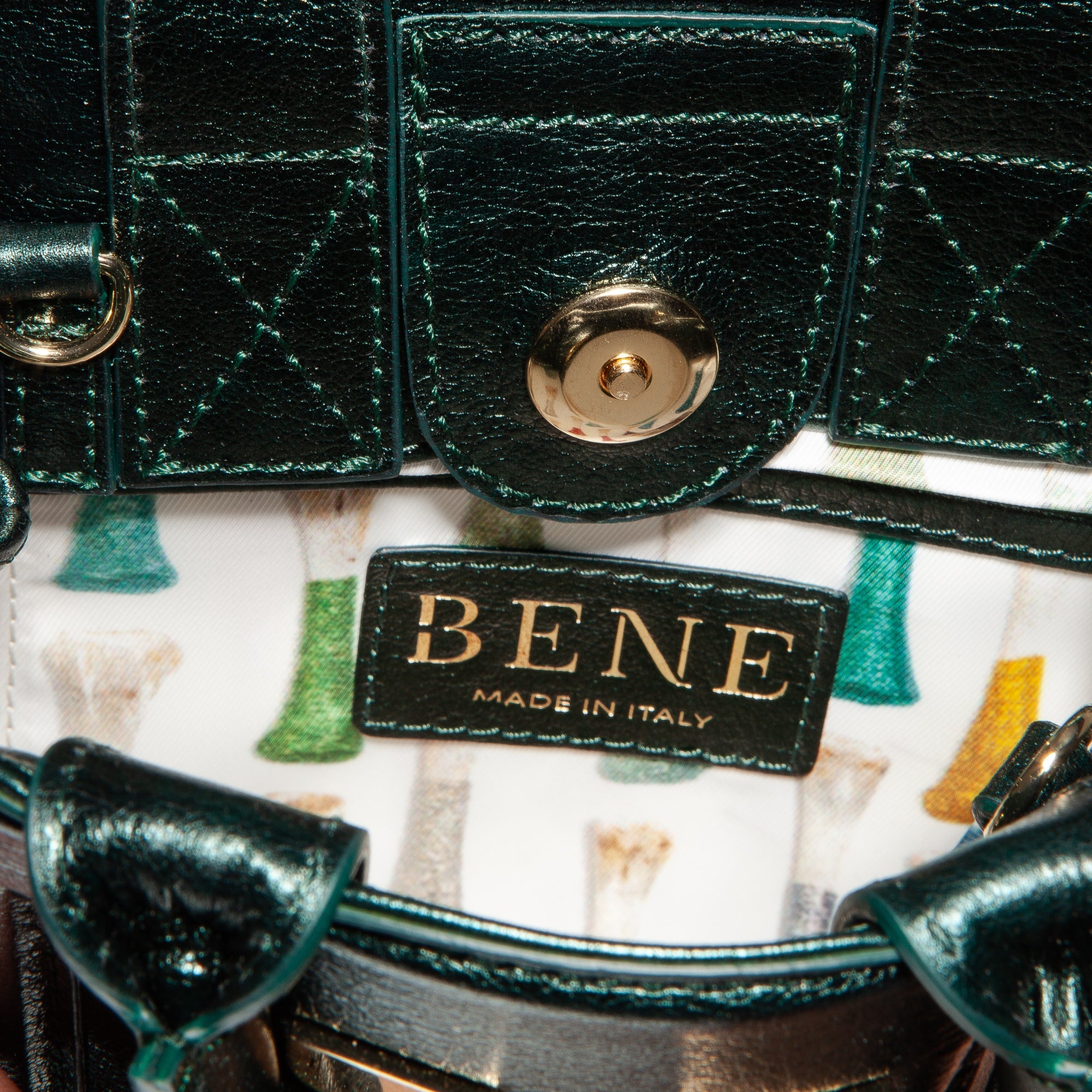 Mini Nott in Metallic Green