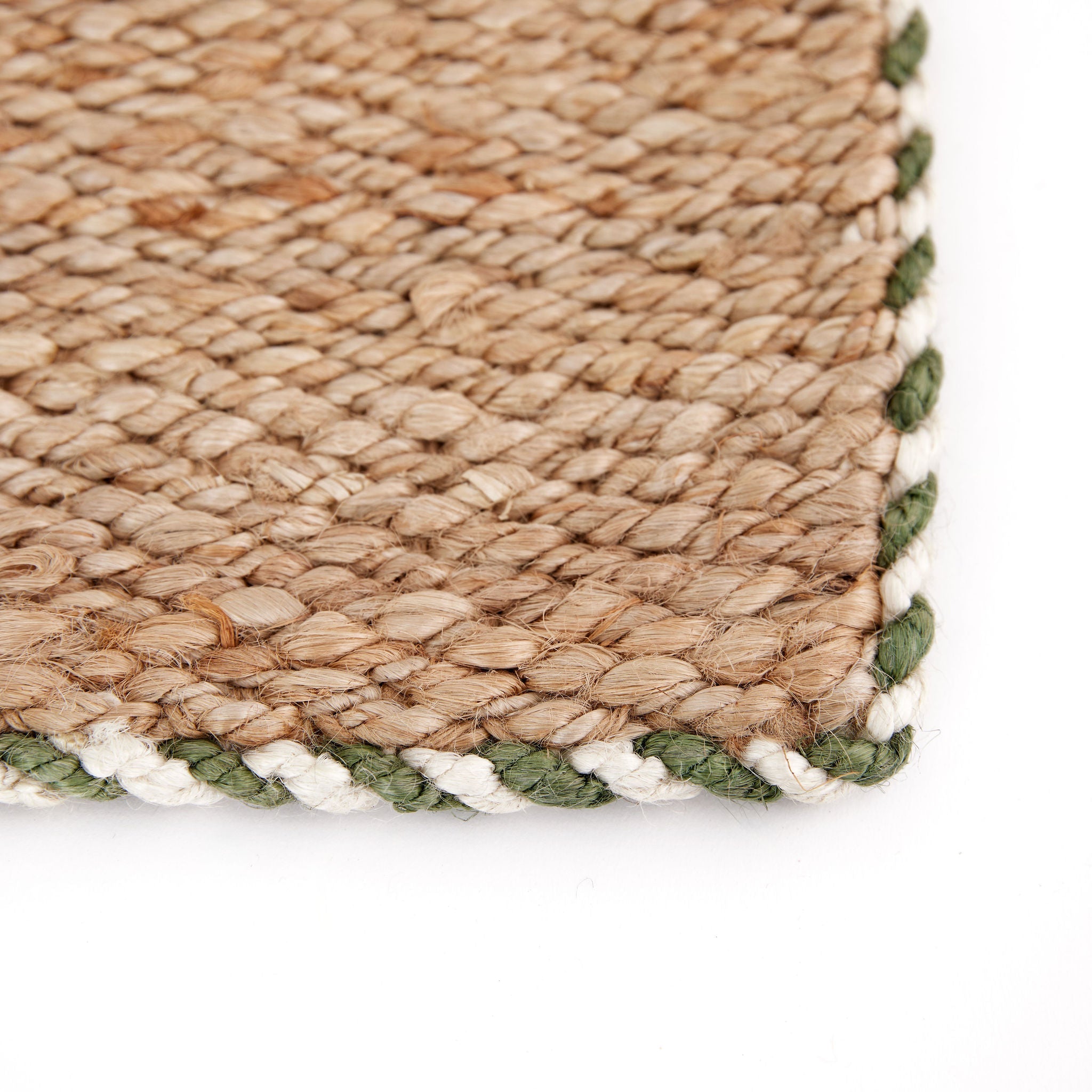 Braided Jute Doormat in Basil