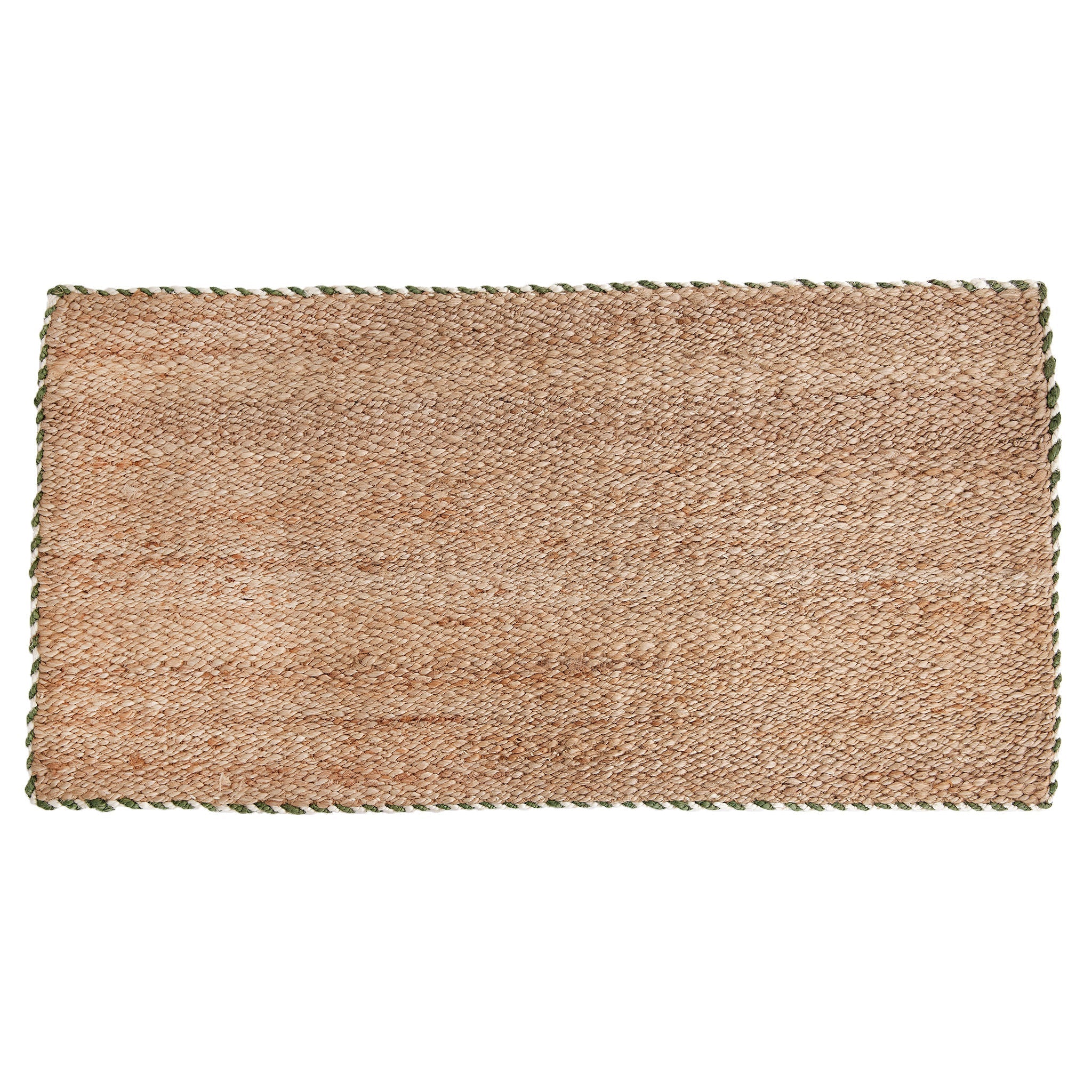 Braided Jute Doormat in Basil