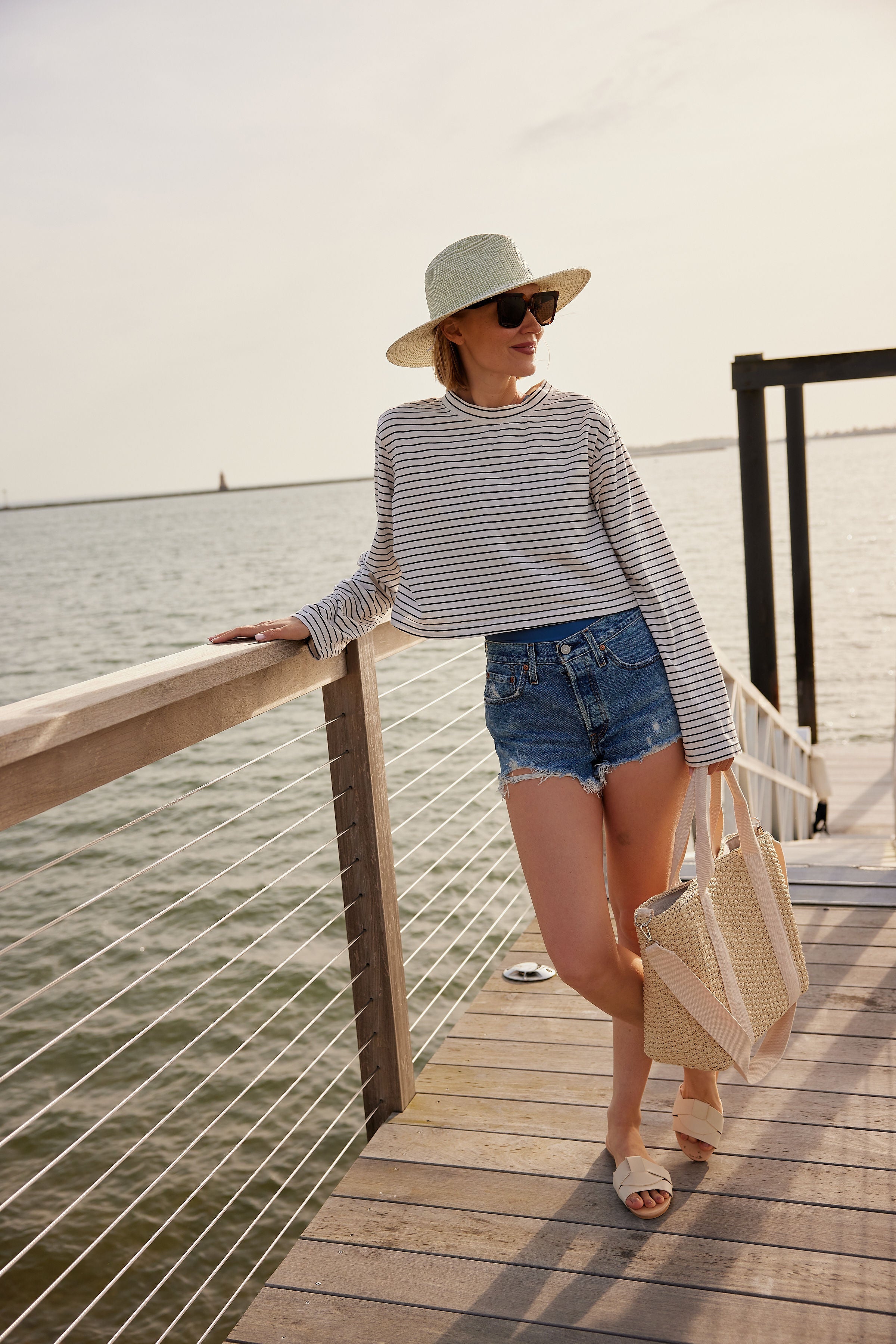 Modern Straw Cooler Tote