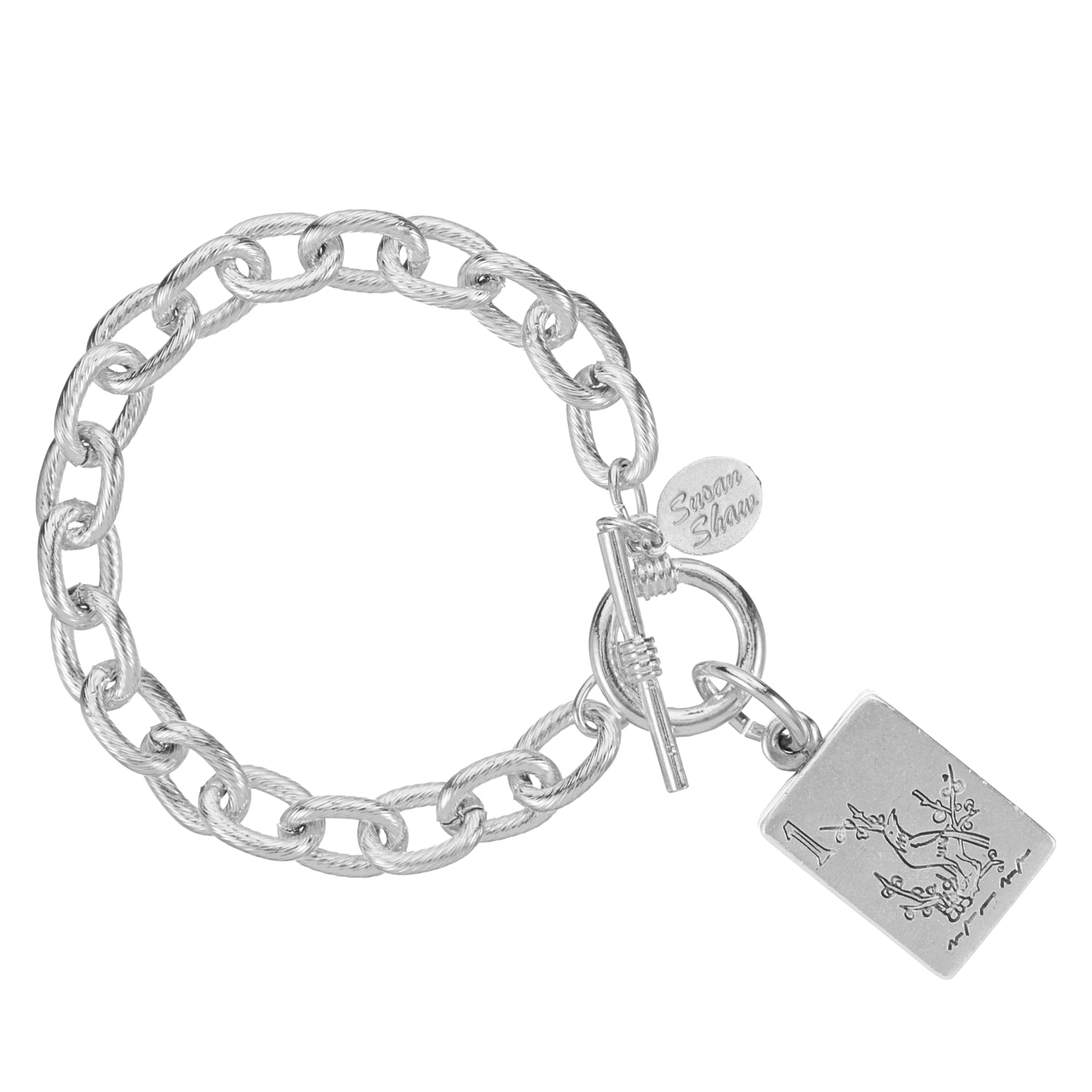Bird Bam Mahjong Toggle Bracelet