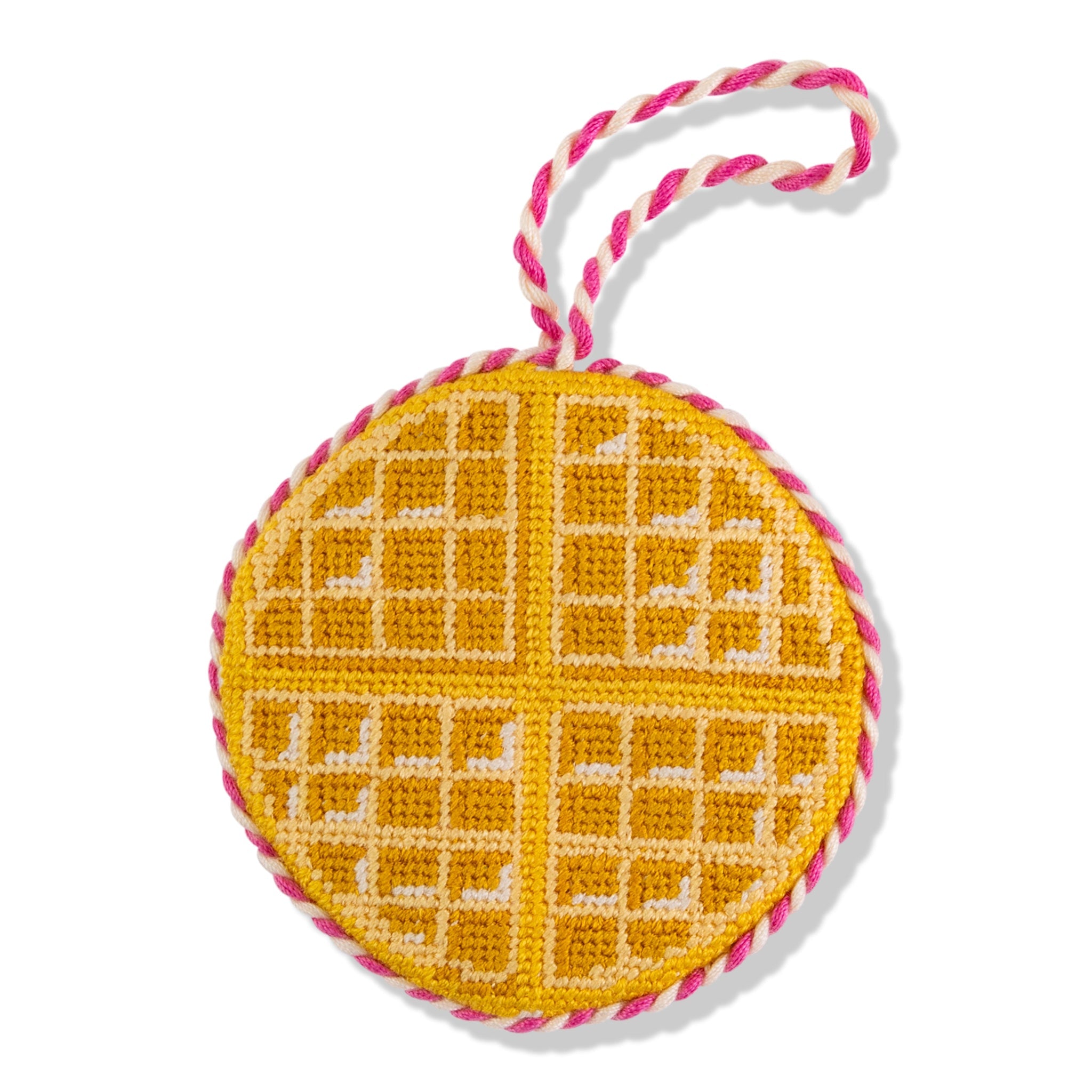 Waffle Needlepoint Icon Ornament