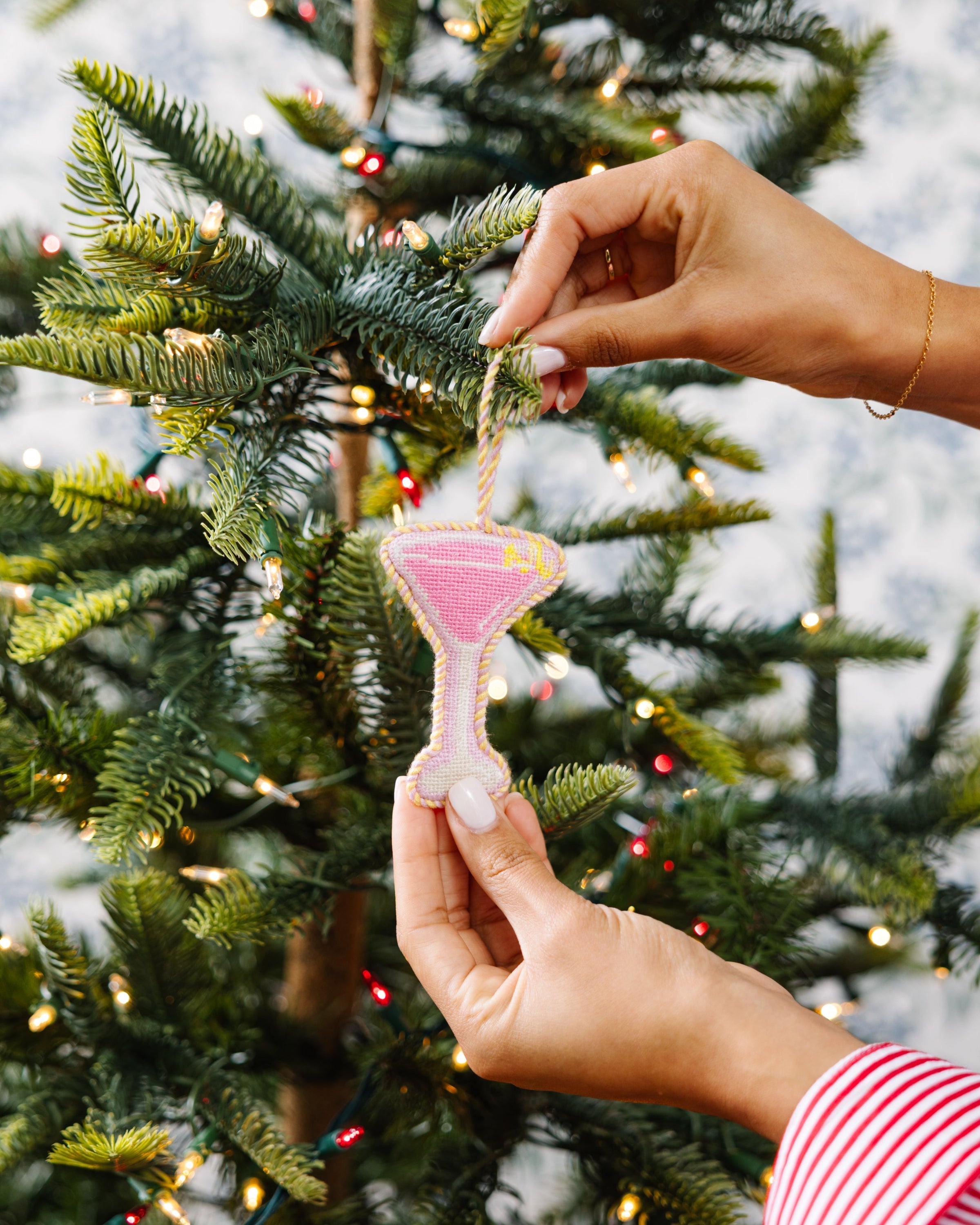 Cosmopolitan Needlepoint Icon Ornament