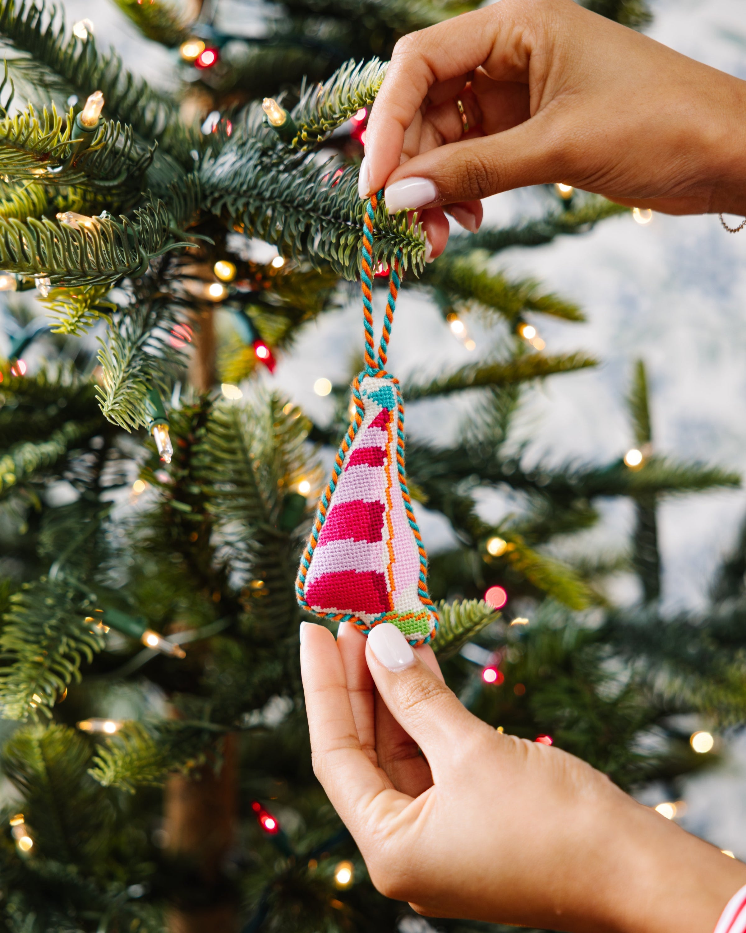 Sailboat Needlepoint Icon Ornament