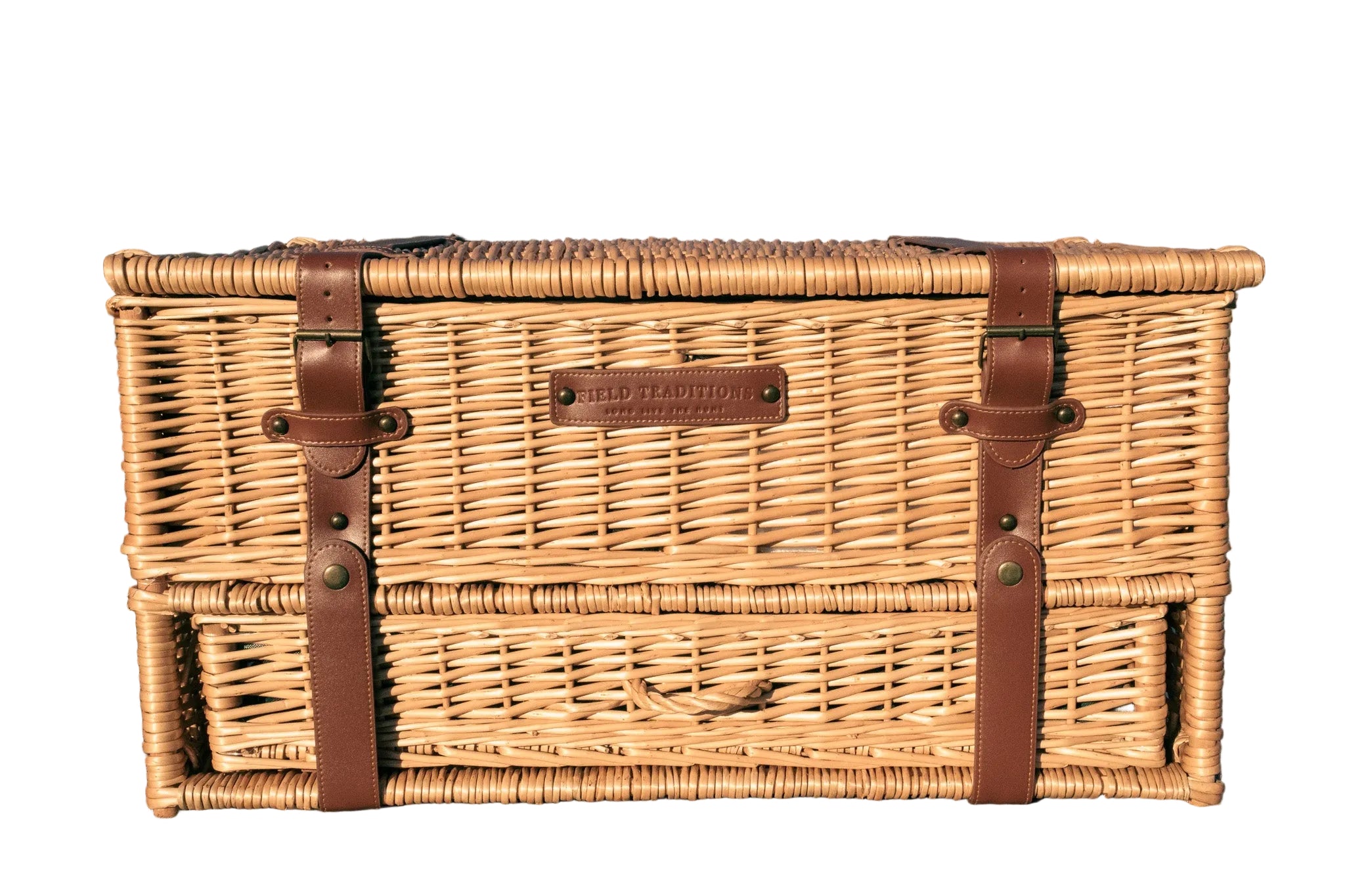 Field Traditions 4 Person Black Watch Tartan Picnic Basket