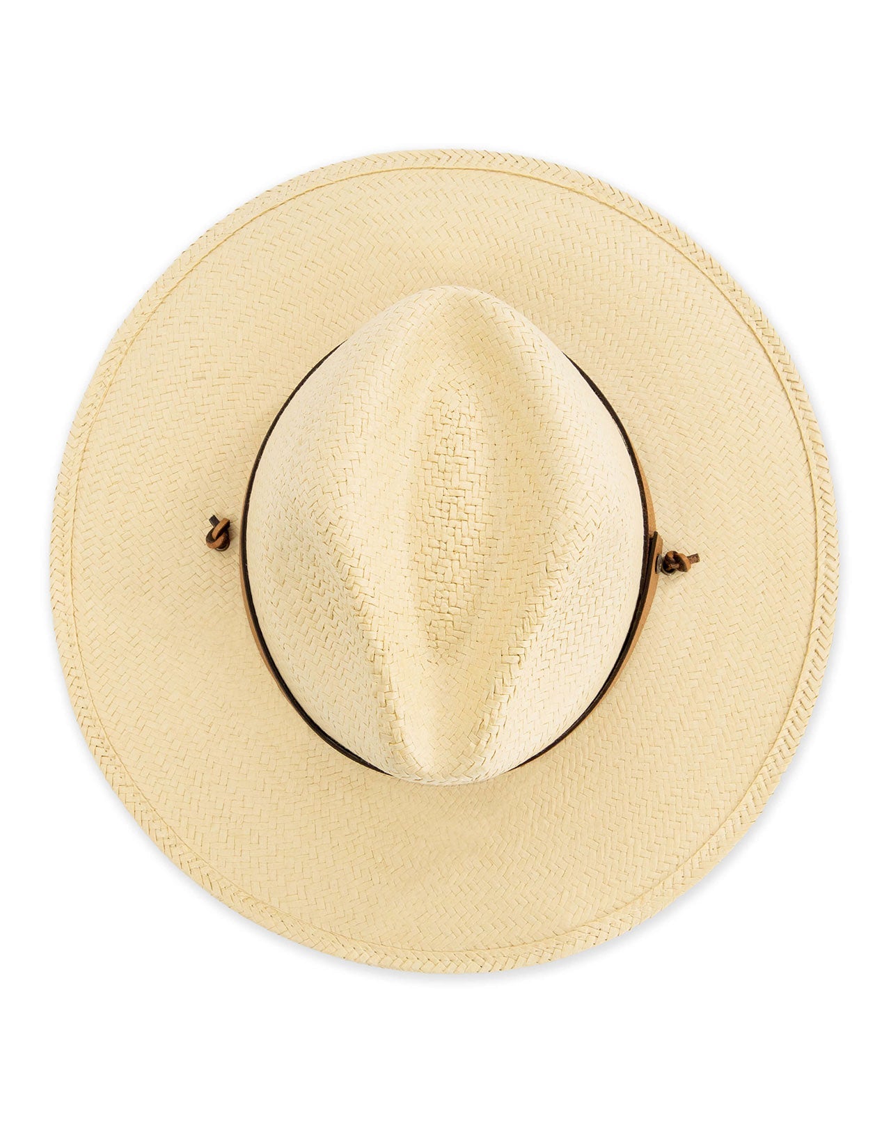 Burlap Straw Brimmed Field Hat
