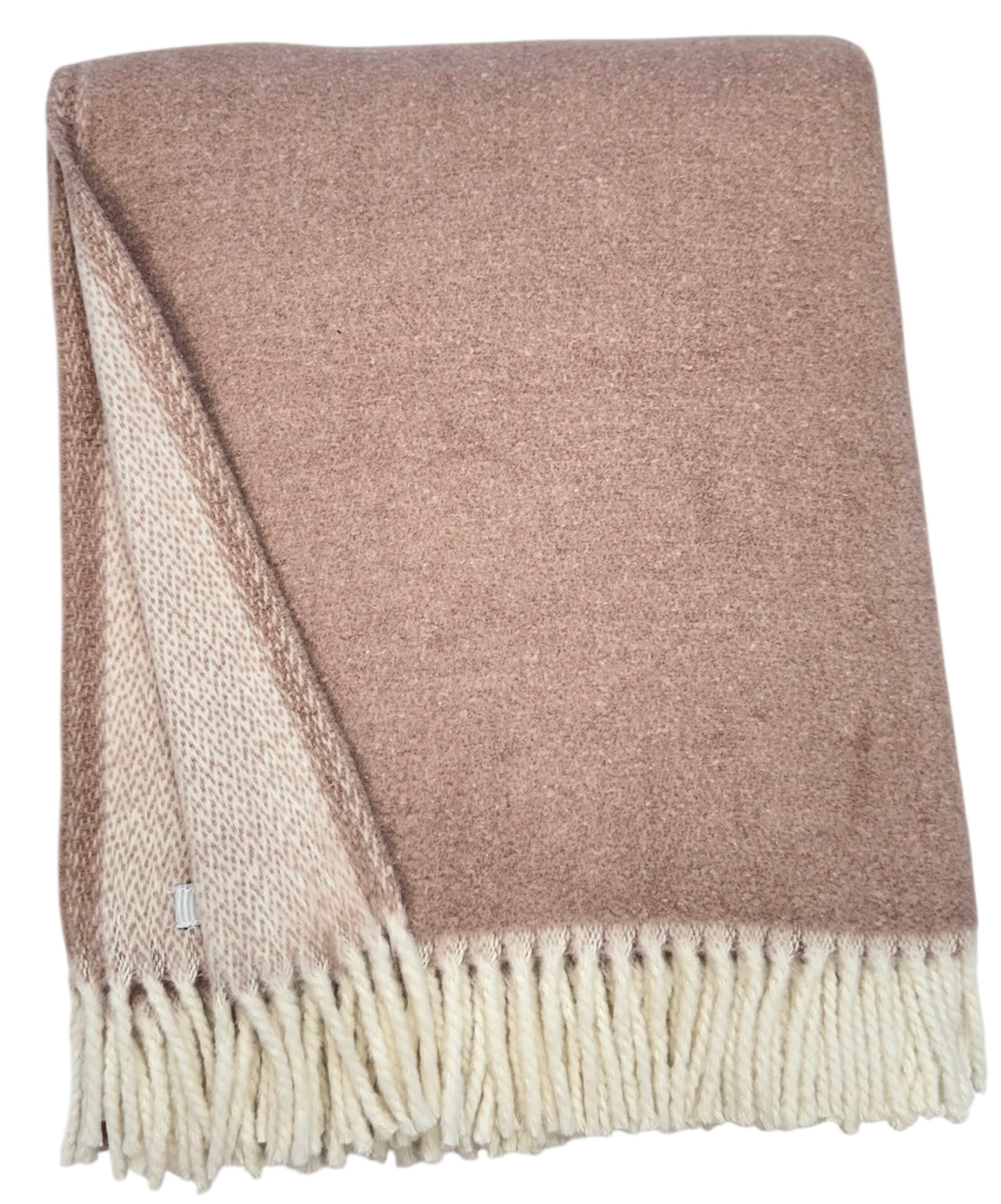Double Faced Solid Mini Chevron Throw