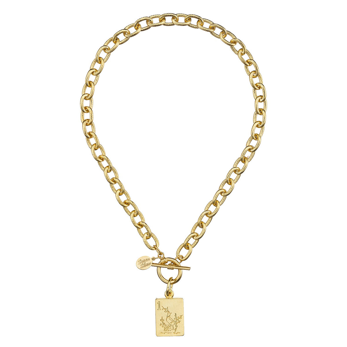 Bird Bam Mahjong Toggle Necklace