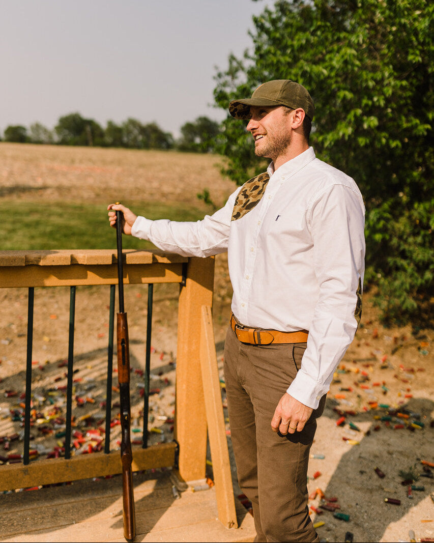 Sportsmans Shirt - White Oxford/Original Camo