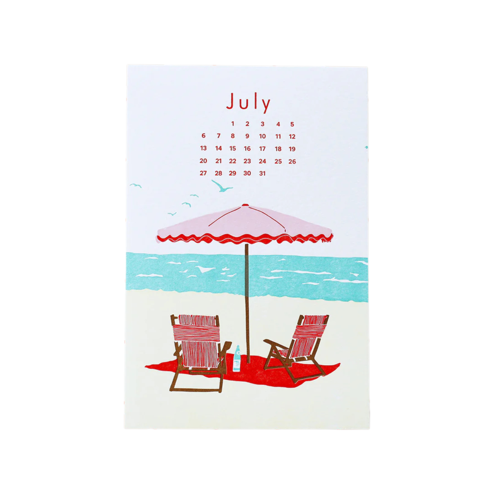 2025 Letterpress Calendar