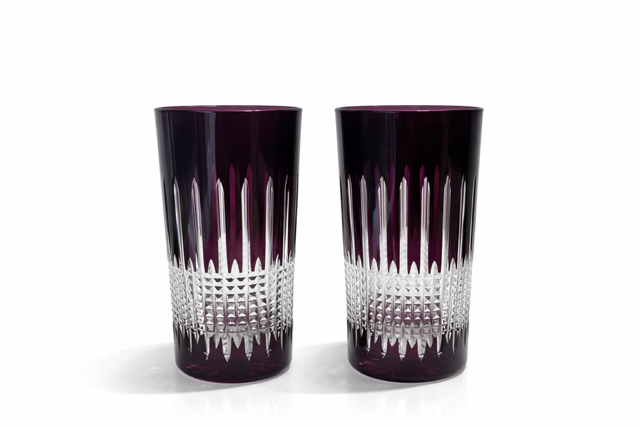 Miecz Crystal Red Highball Glasses - Set of 2 aubergine
