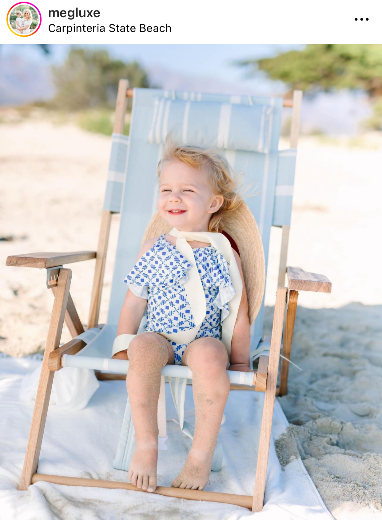 Buttercup Little Girl’s Hat - Thin French Blue Grosgrain Ribbon