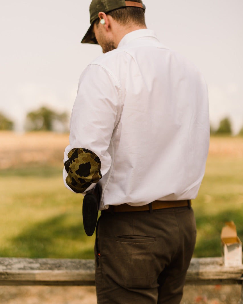 Sportsmans Shirt - White Oxford/Original Camo