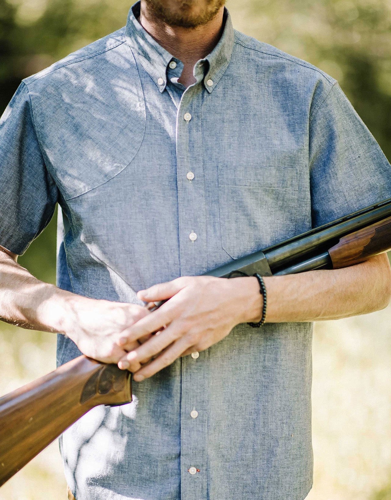 Sportsmans Short Sleeve Chambray Shirt
