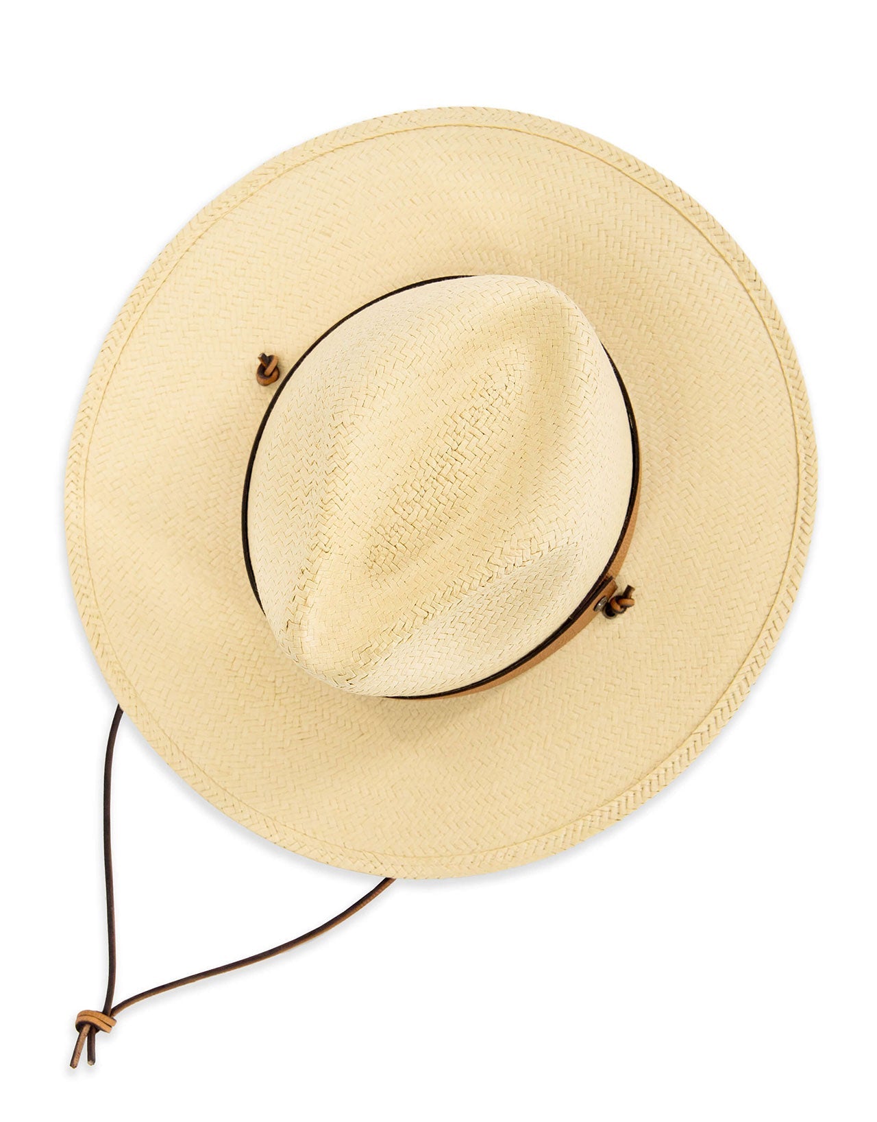 Burlap Straw Brimmed Field Hat