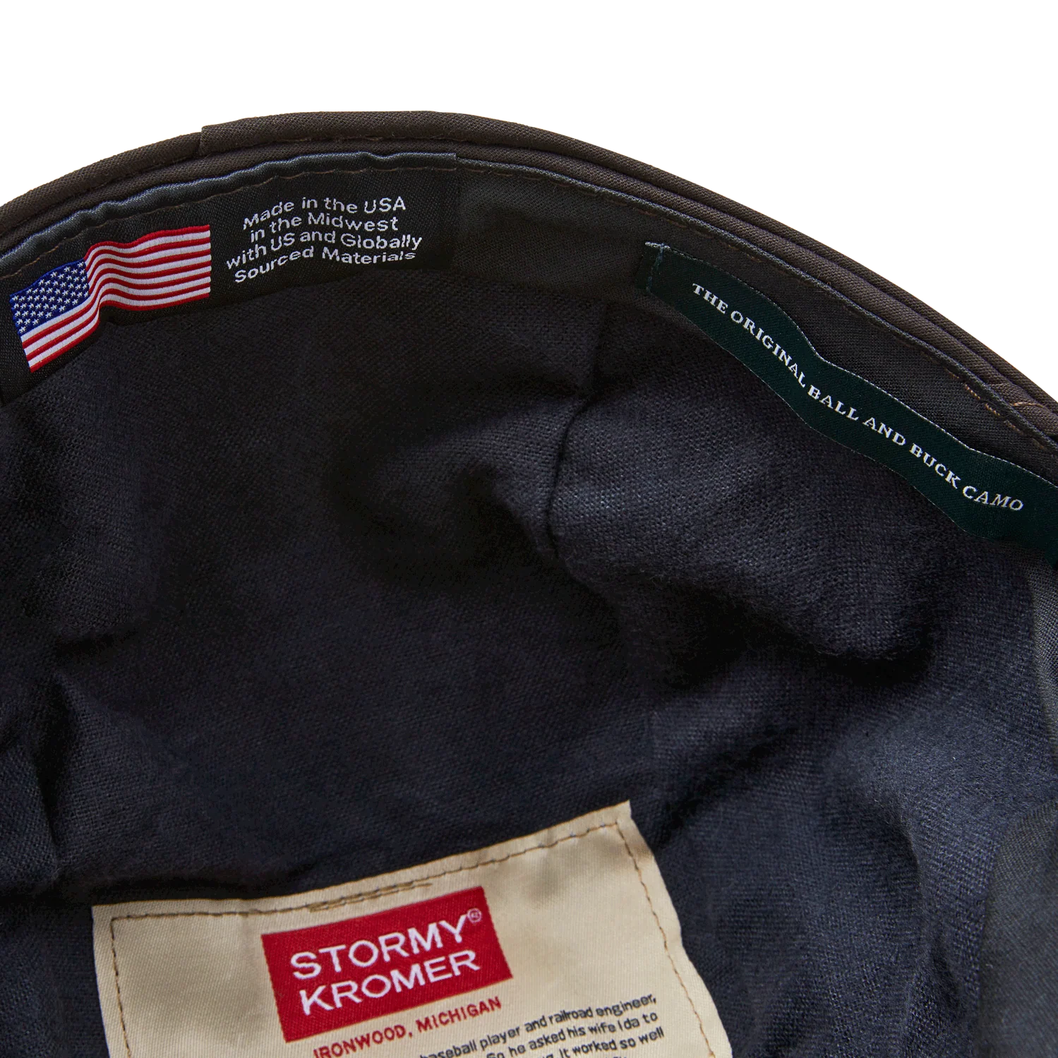 Stormy Kromer x Ball and Buck Original Cap in Original Camo