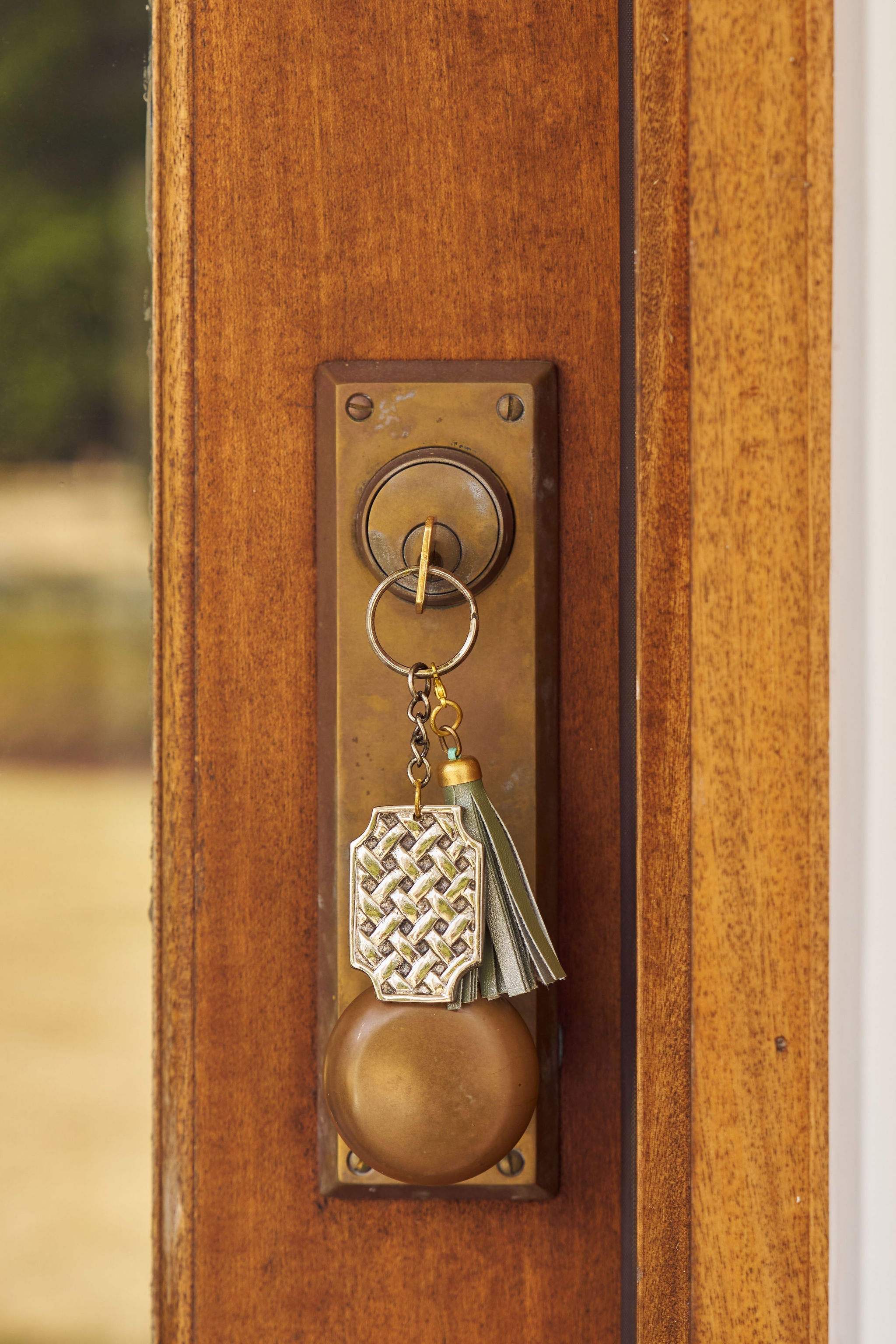 Classic Lattice Key Chain