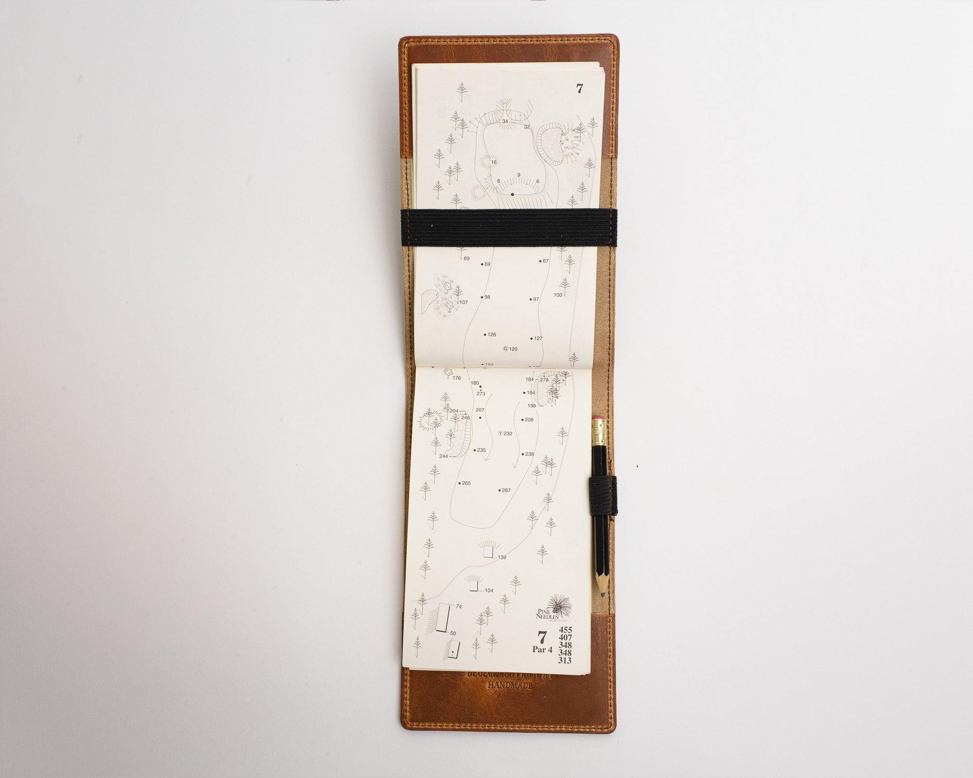 Leather Yardage Book and Scorecard Holder