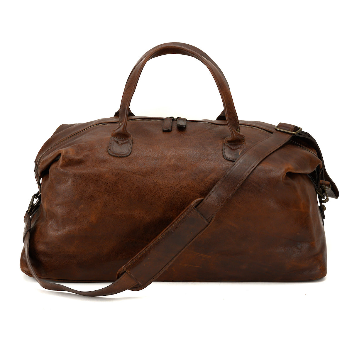 Benedict Weekend Bag-Titan Milled Brown