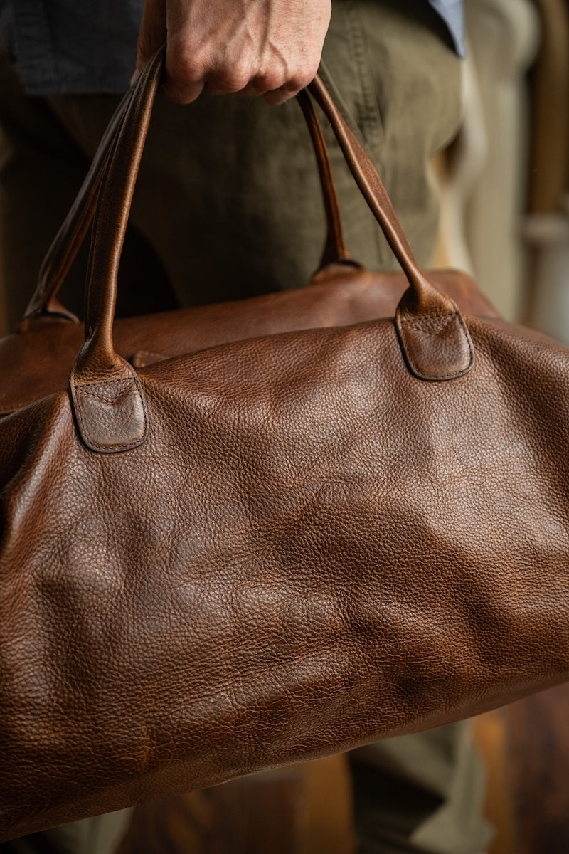 Benedict Weekend Bag-Titan Milled Brown