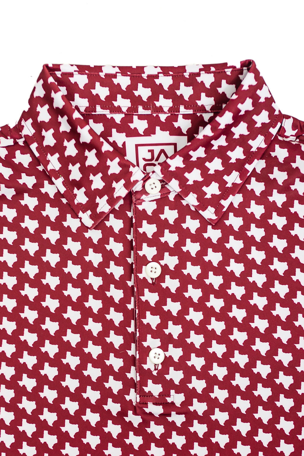 Little Jack "Big Tex" Maroon Kids Golf Polo