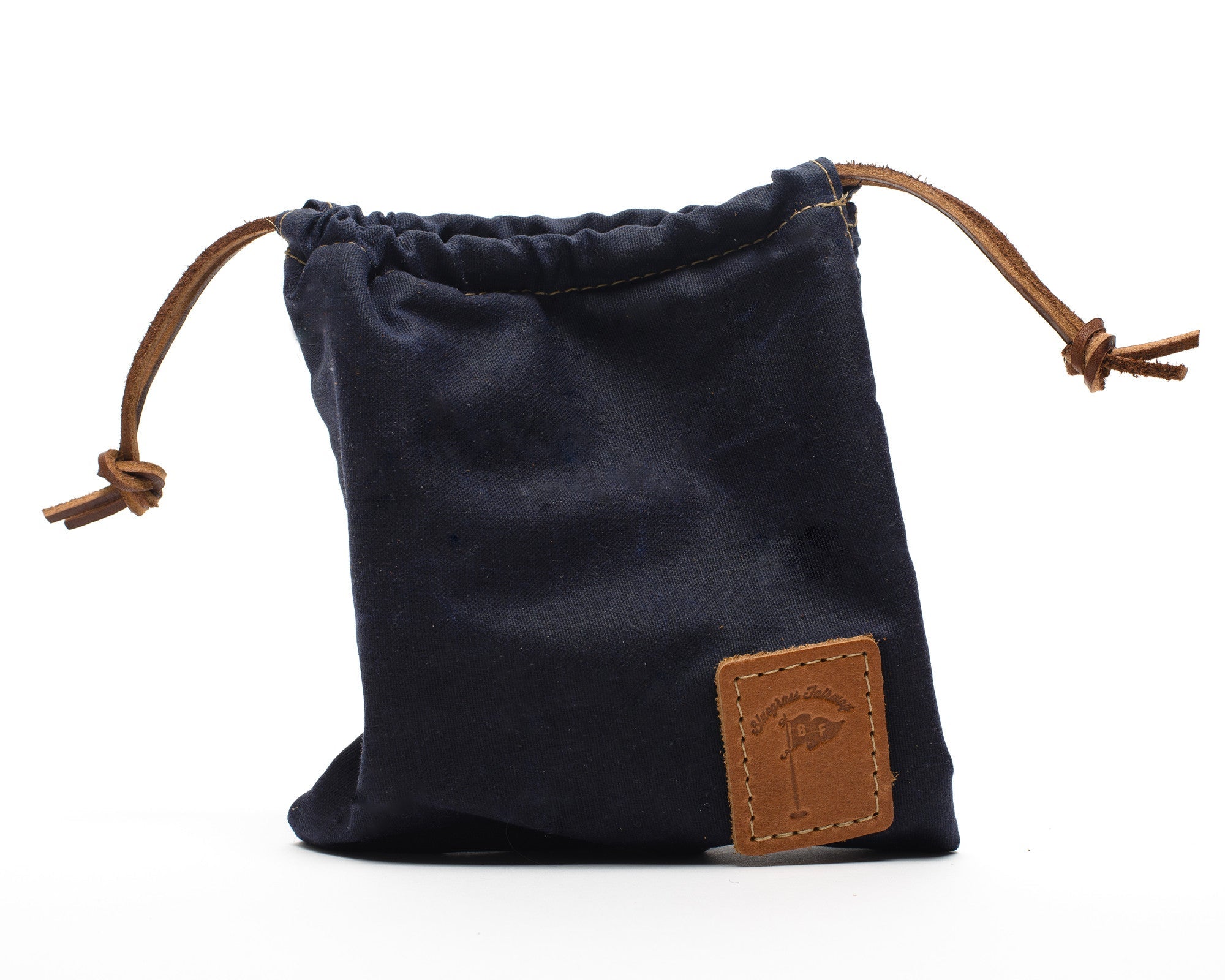 Waxed Canvas Golf Drawstring Valuables Pouch