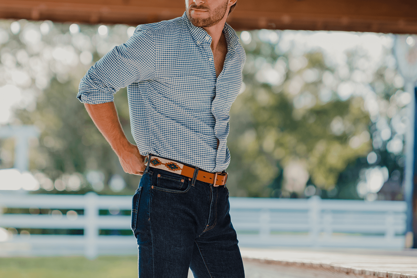 Embroidered Polo Belt