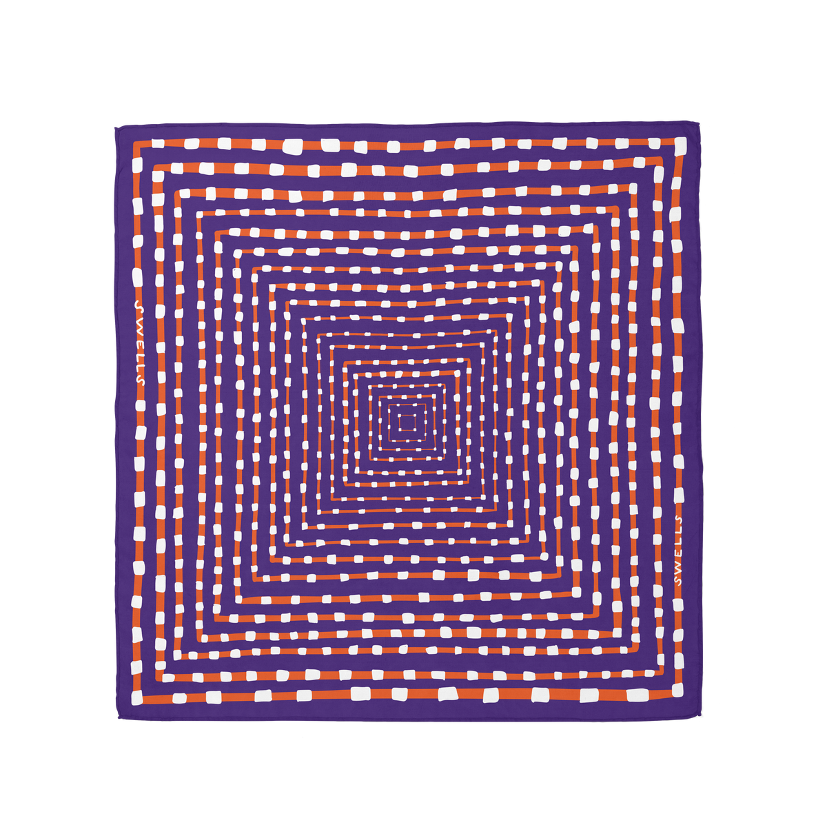 Purple + Orange Scarf