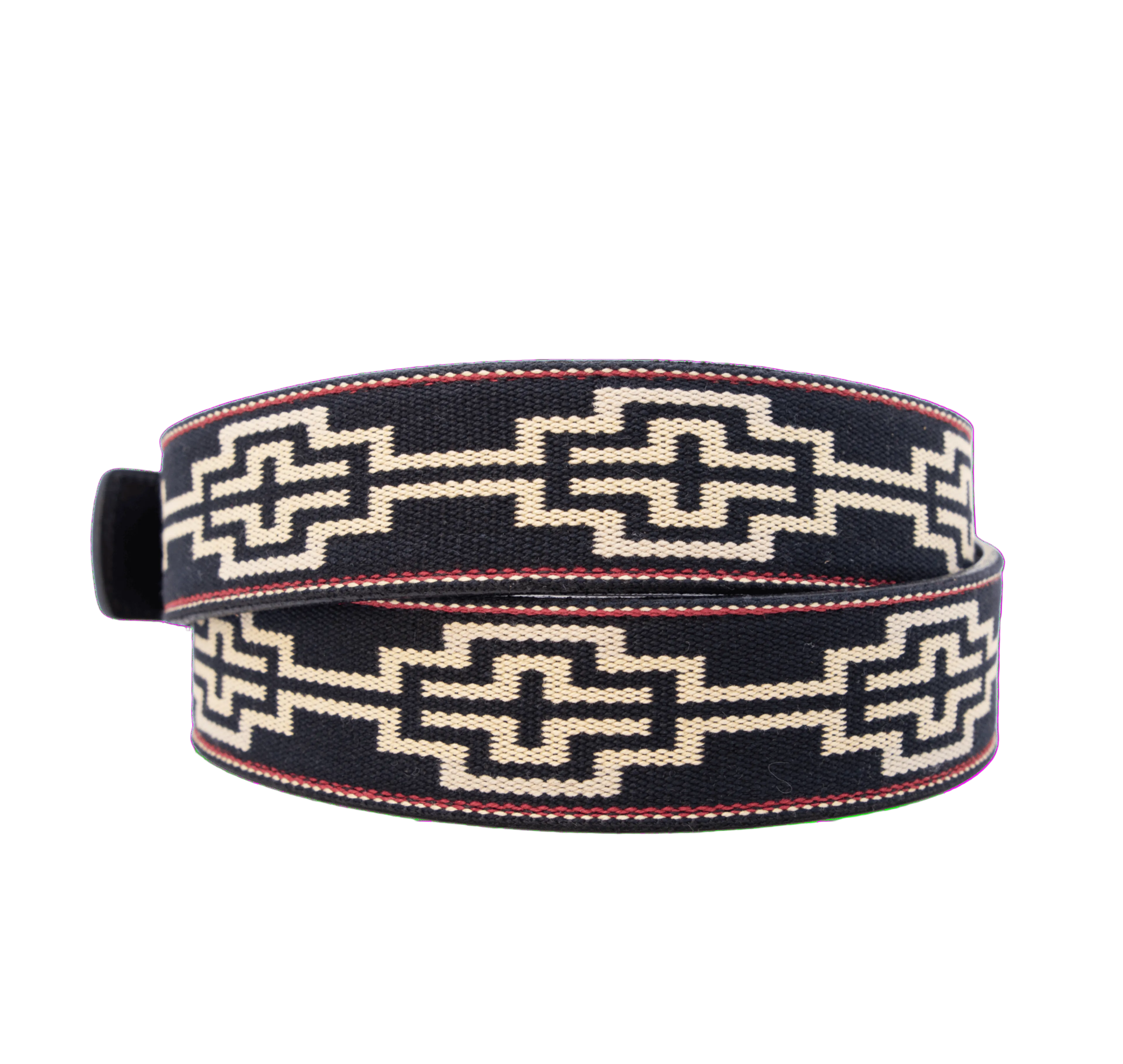 Limited Edition: Caballero Black Leather Woven Belt