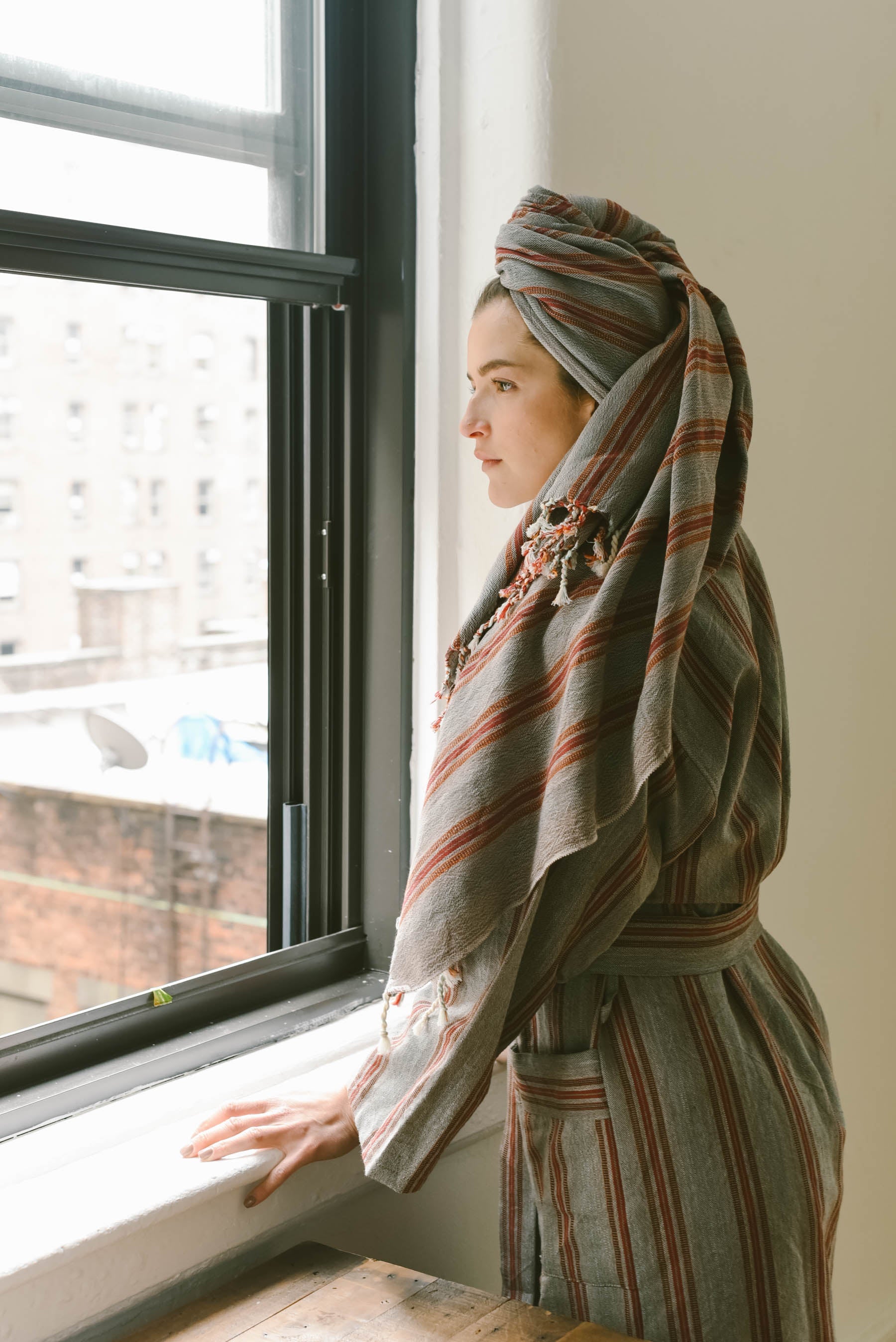Rust Brown Hudson Bathrobe