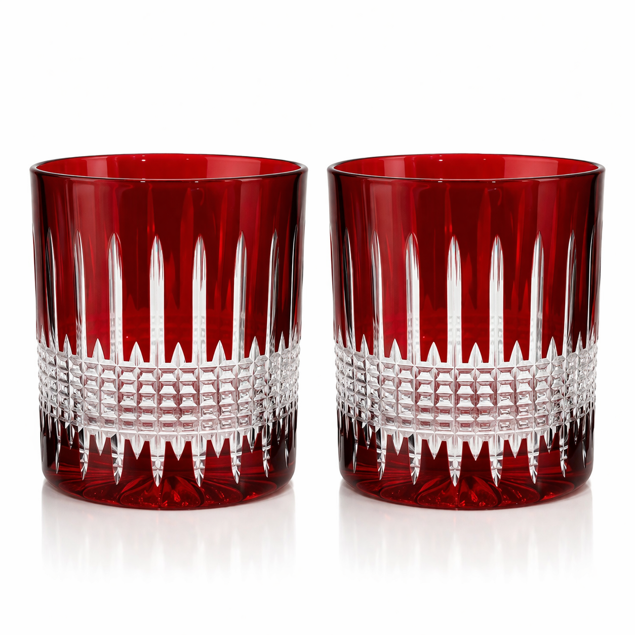 Miecz Crystal Tumblers - Set of 2 in Red