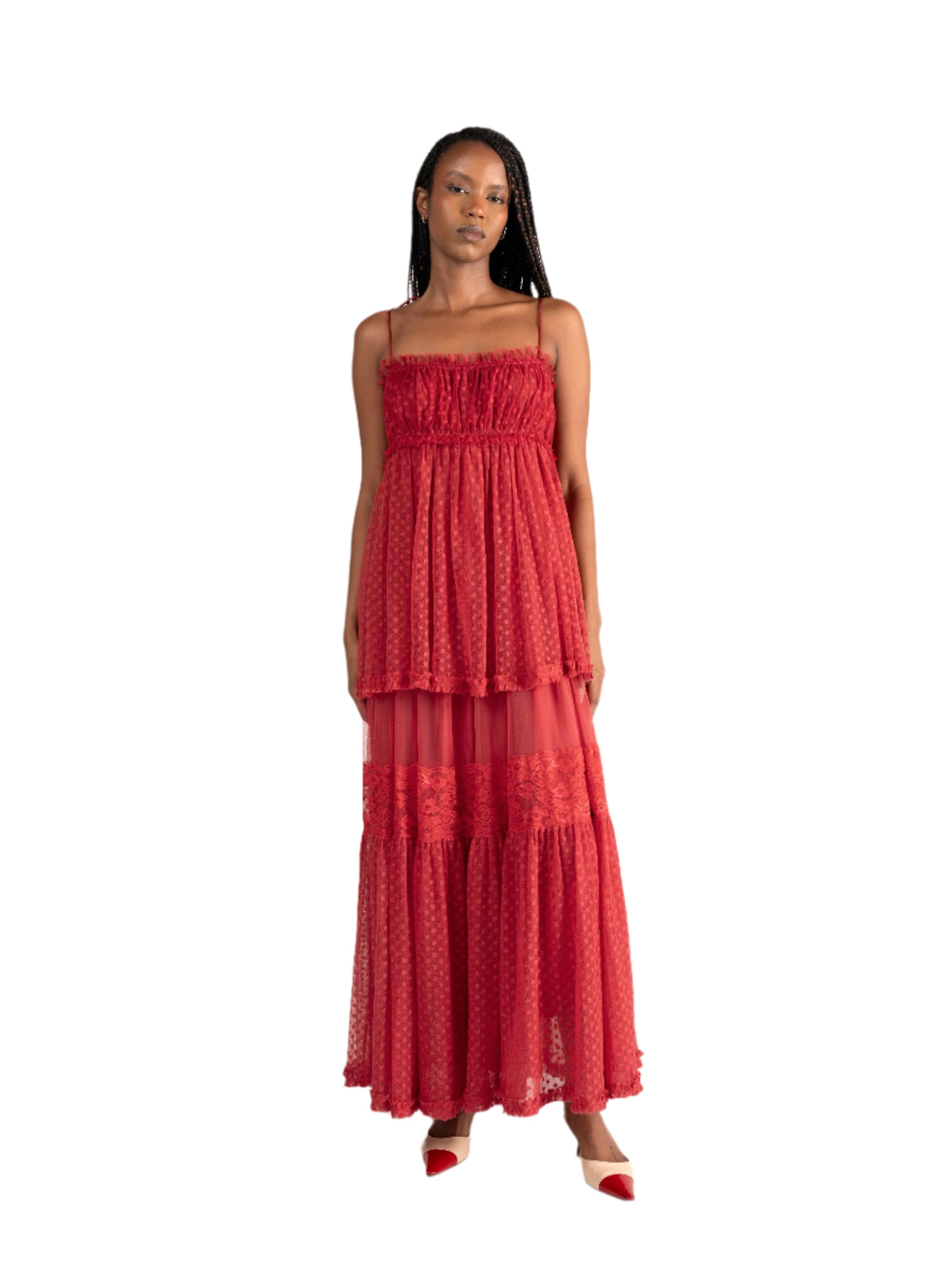 Stella Dress L / Mineral Red