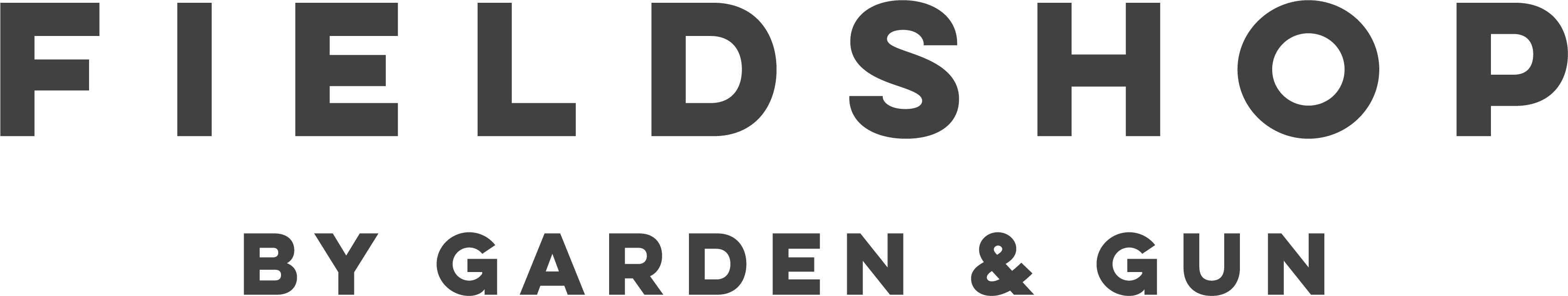 Fieldshop by Garden & Gun Logo in dark grey
