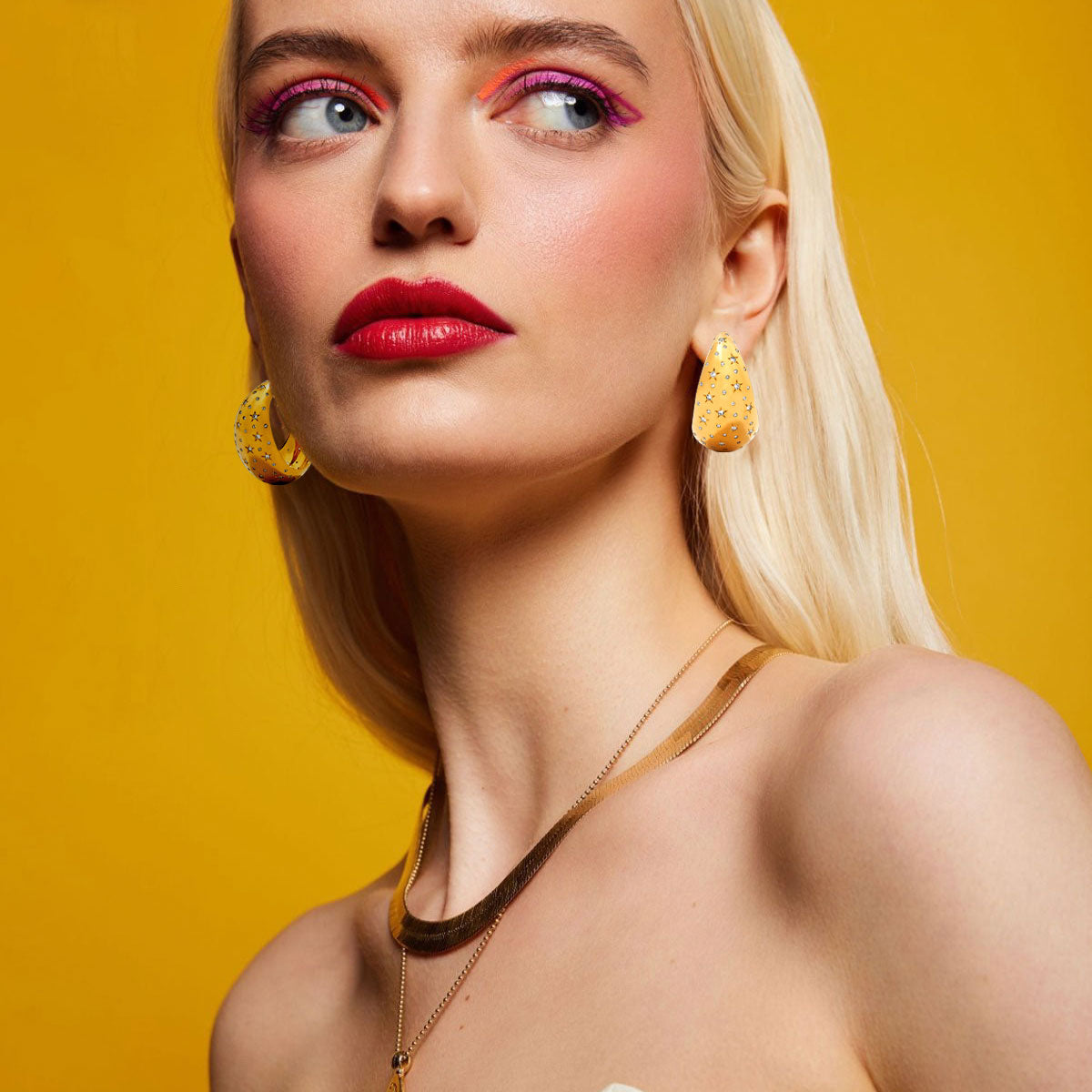 Gold Fizzy Hoops