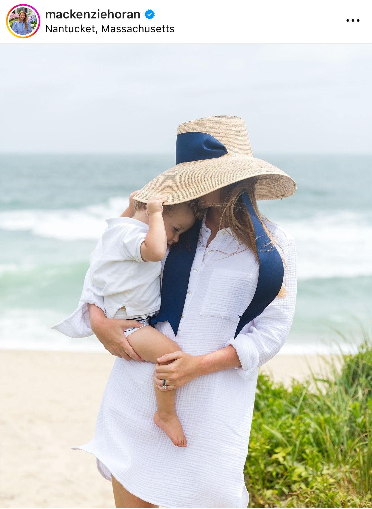 Wildflower Sun Hat - Long Brown Greek Key Ribbon with Rose Quartz Gemstone Toggle
