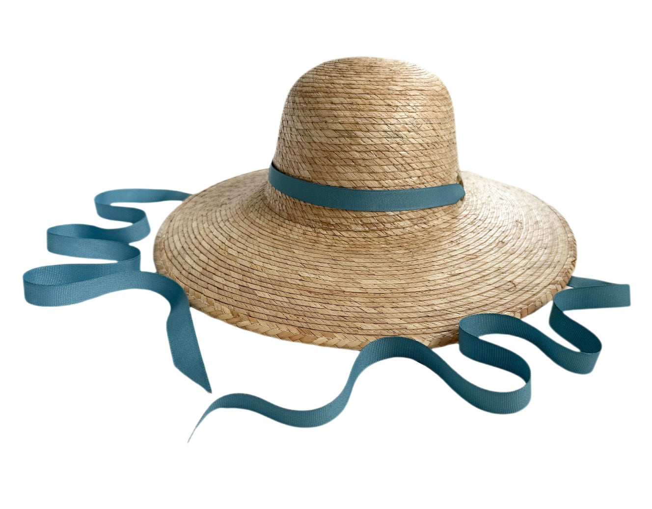 Buttercup Little Girl’s Hat - Thin French Blue Grosgrain Ribbon