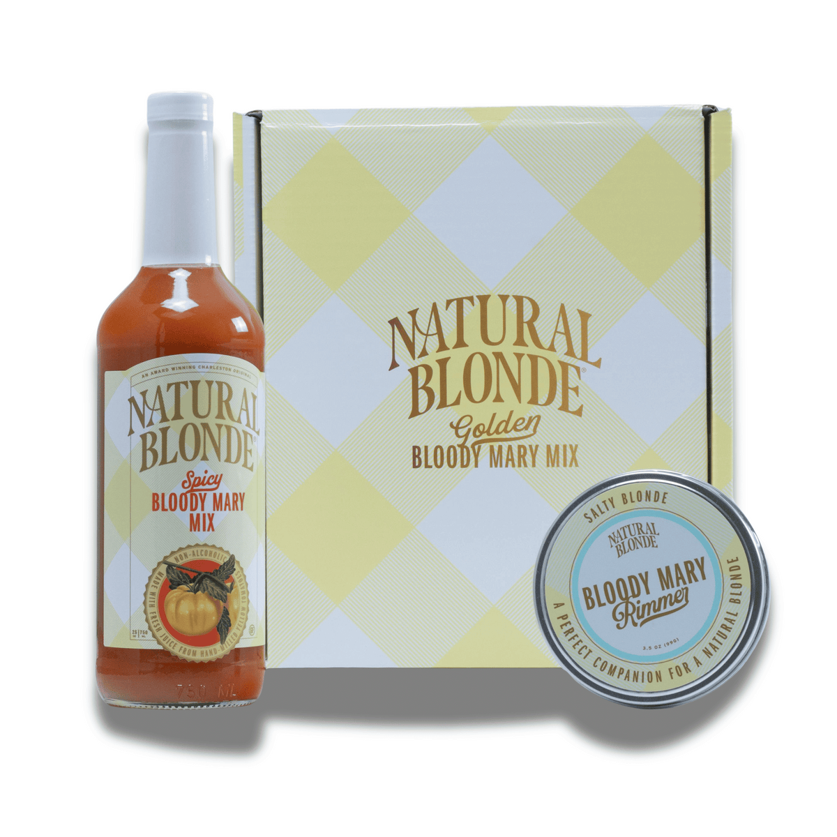 Natural Blonde Bloody Mary Mix and Salt Rimmer - Gift Set
