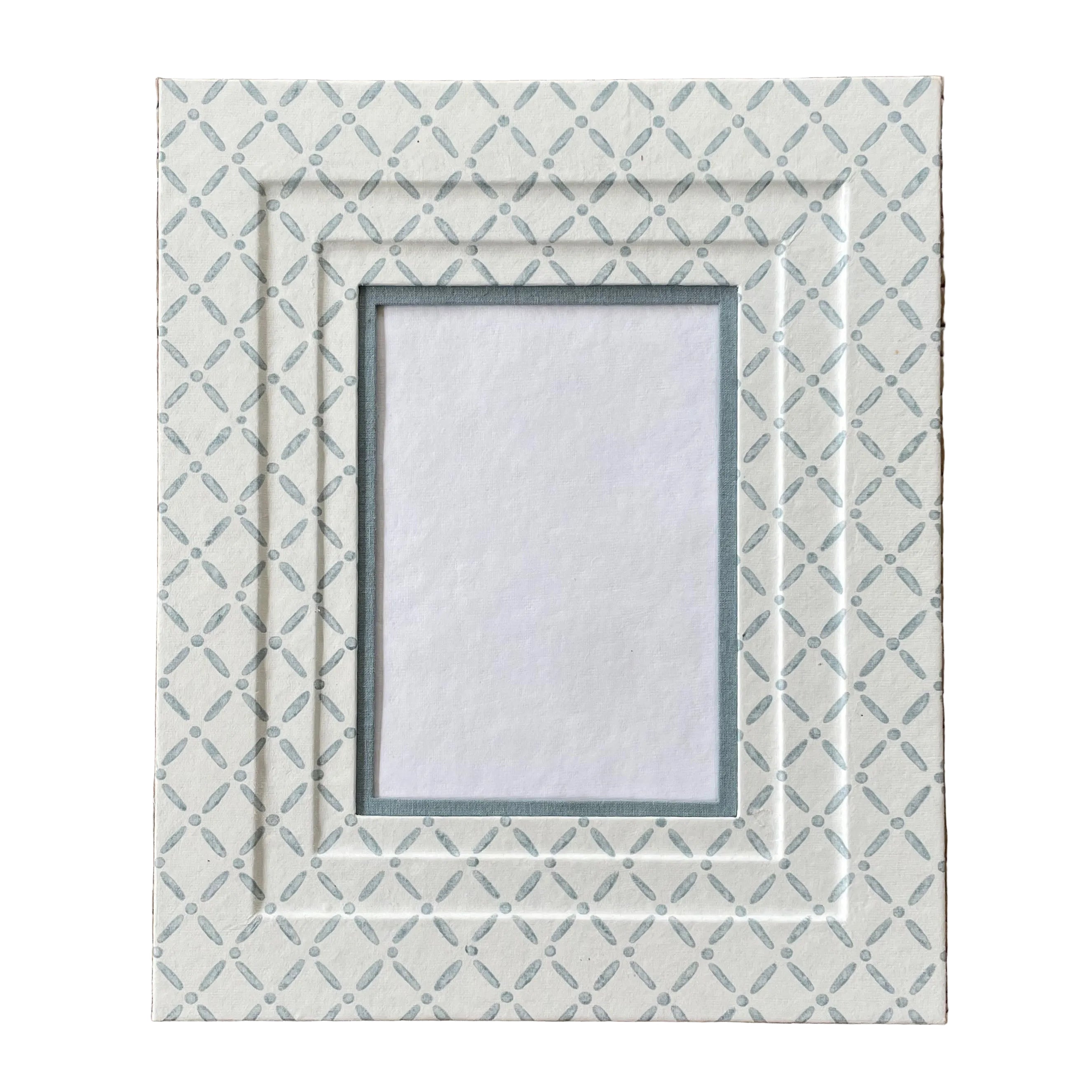 Block Printed Picture Frame in Croix