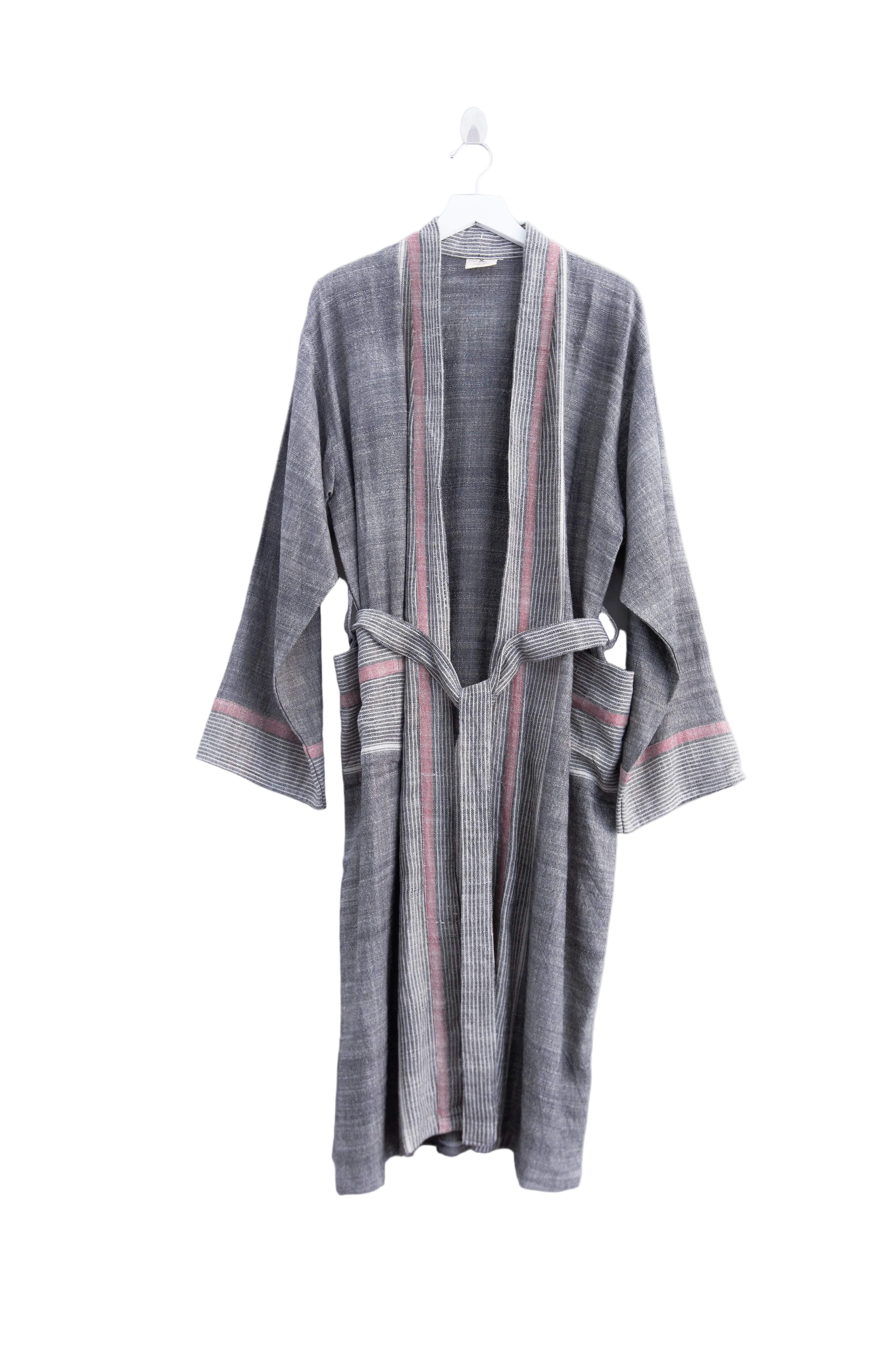 Charcoal Tribeca Long Bathrobe