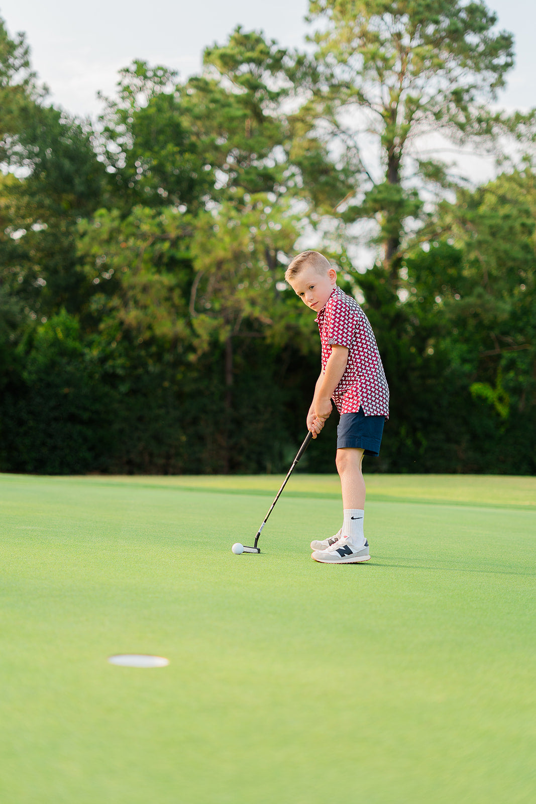 Little Jack "Big Tex" Maroon Kids Golf Polo