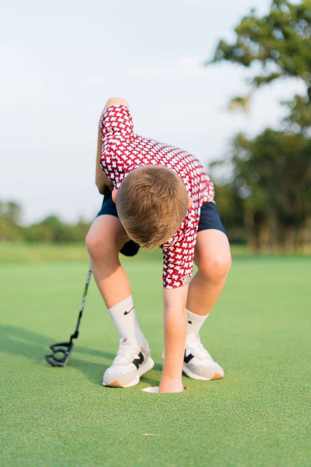 Little Jack "Big Tex" Maroon Kids Golf Polo