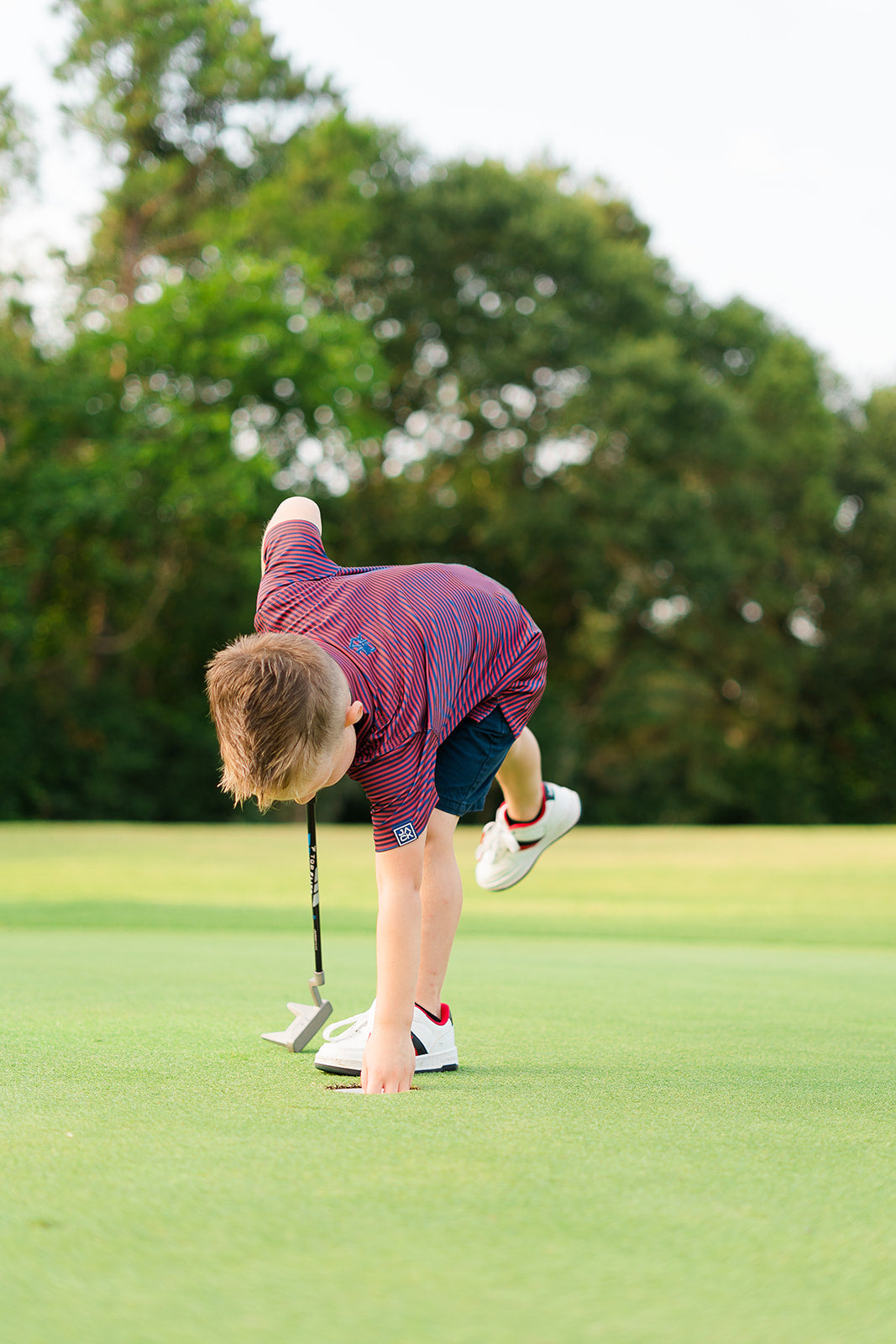 Little Jack "Stripe Show" Kids Golf Polo