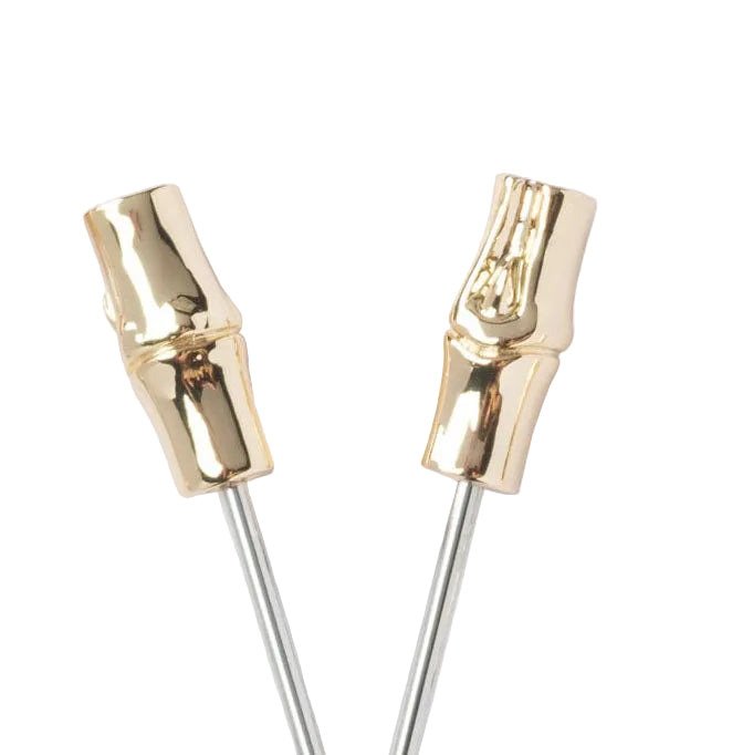 Golden Bamboo Cocktail Picks