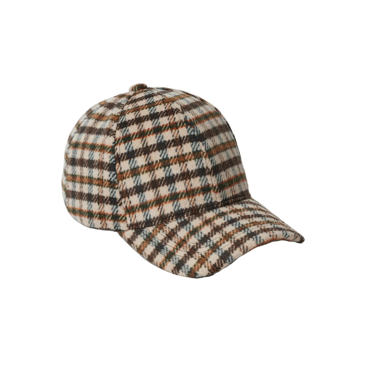 Hat Attack NEW Fall Baseball Cap in Gingham Check Neutral 