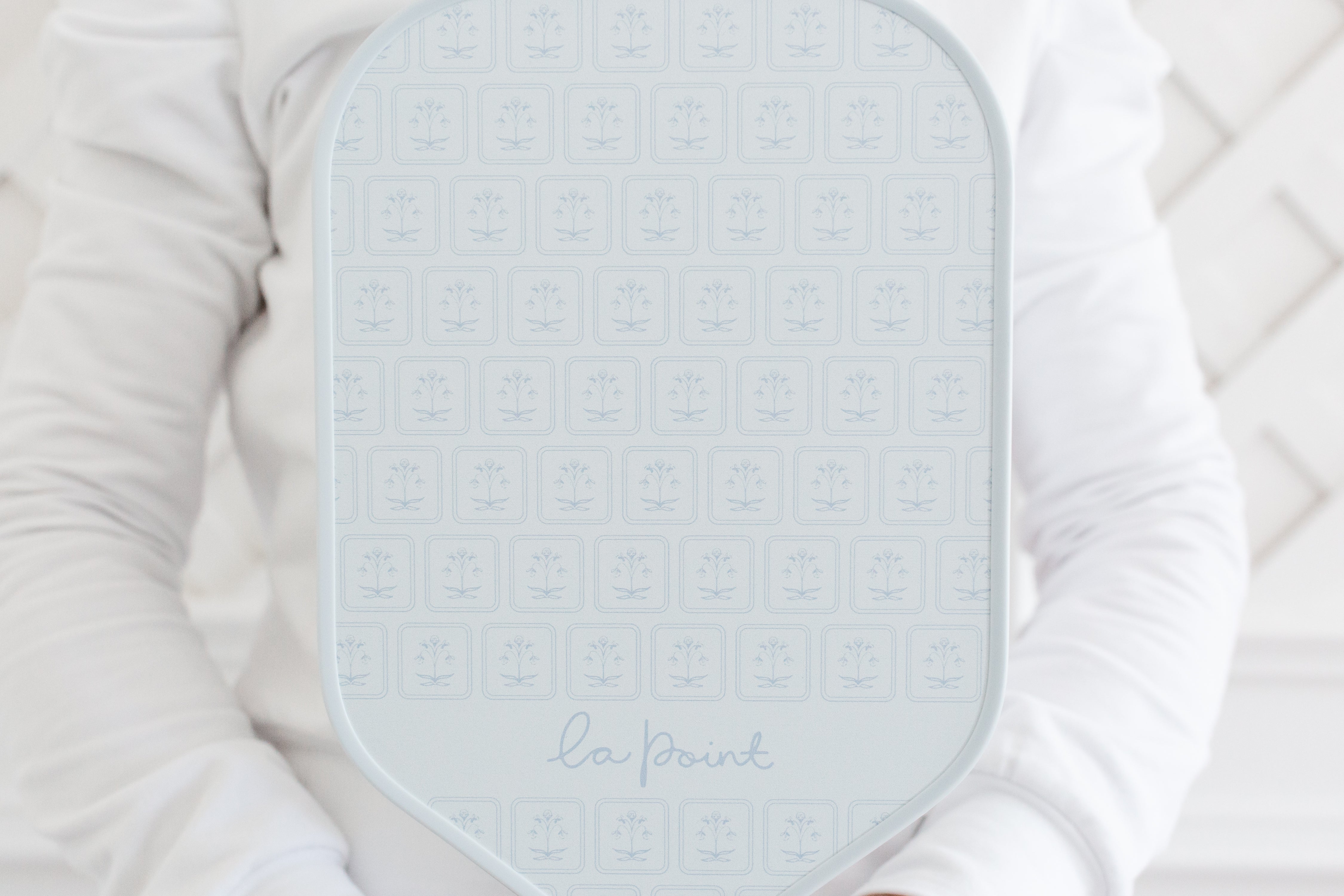 the pretty pro - pale blue blockprint