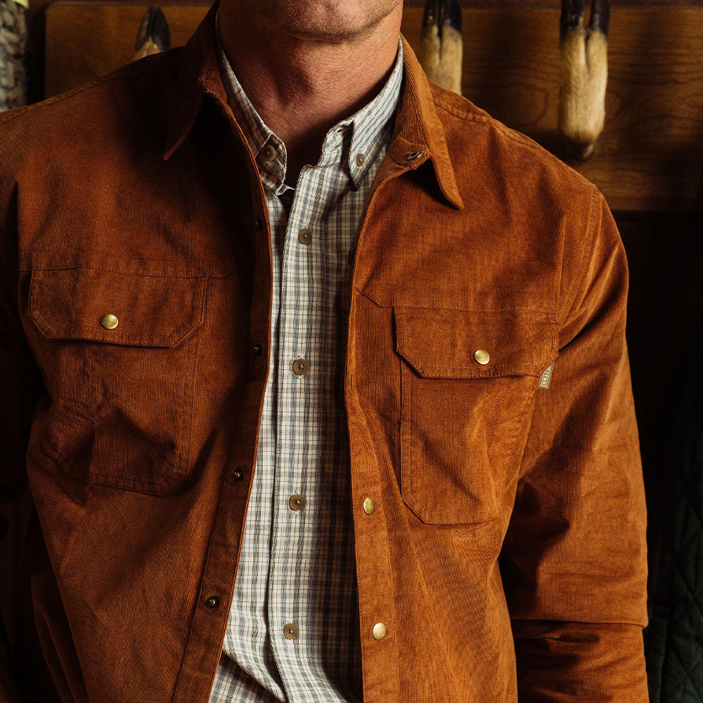 TSG Cottonwood Cord Shirt in Cedar